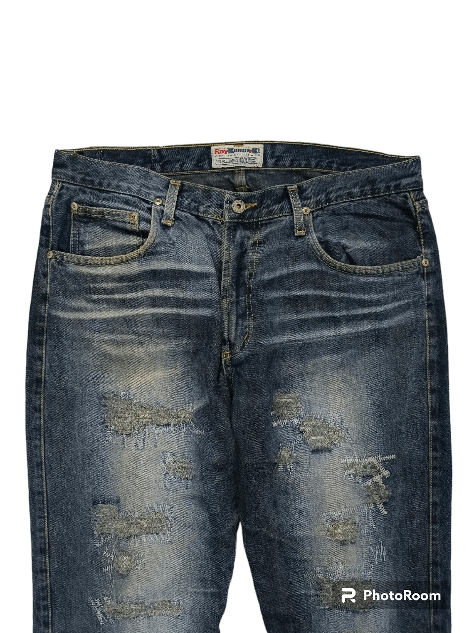 Japanese Brand FLARE SICK ROY KOMPA DENIM COLLECTION Size US 34 / EU 50 - 4 Thumbnail