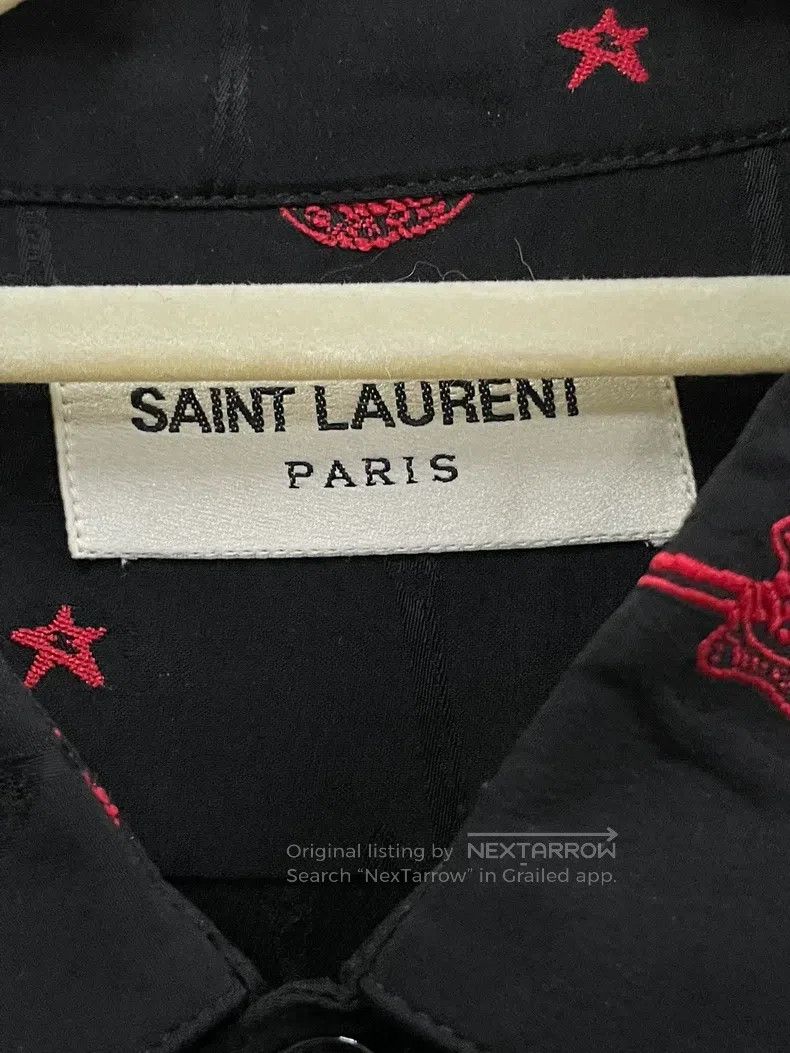 Saint Laurent Paris Saint Laurent Paris size 39 Black Long Sleeve Shirt with R Size US S / EU 44-46 / 1 - 3 Thumbnail