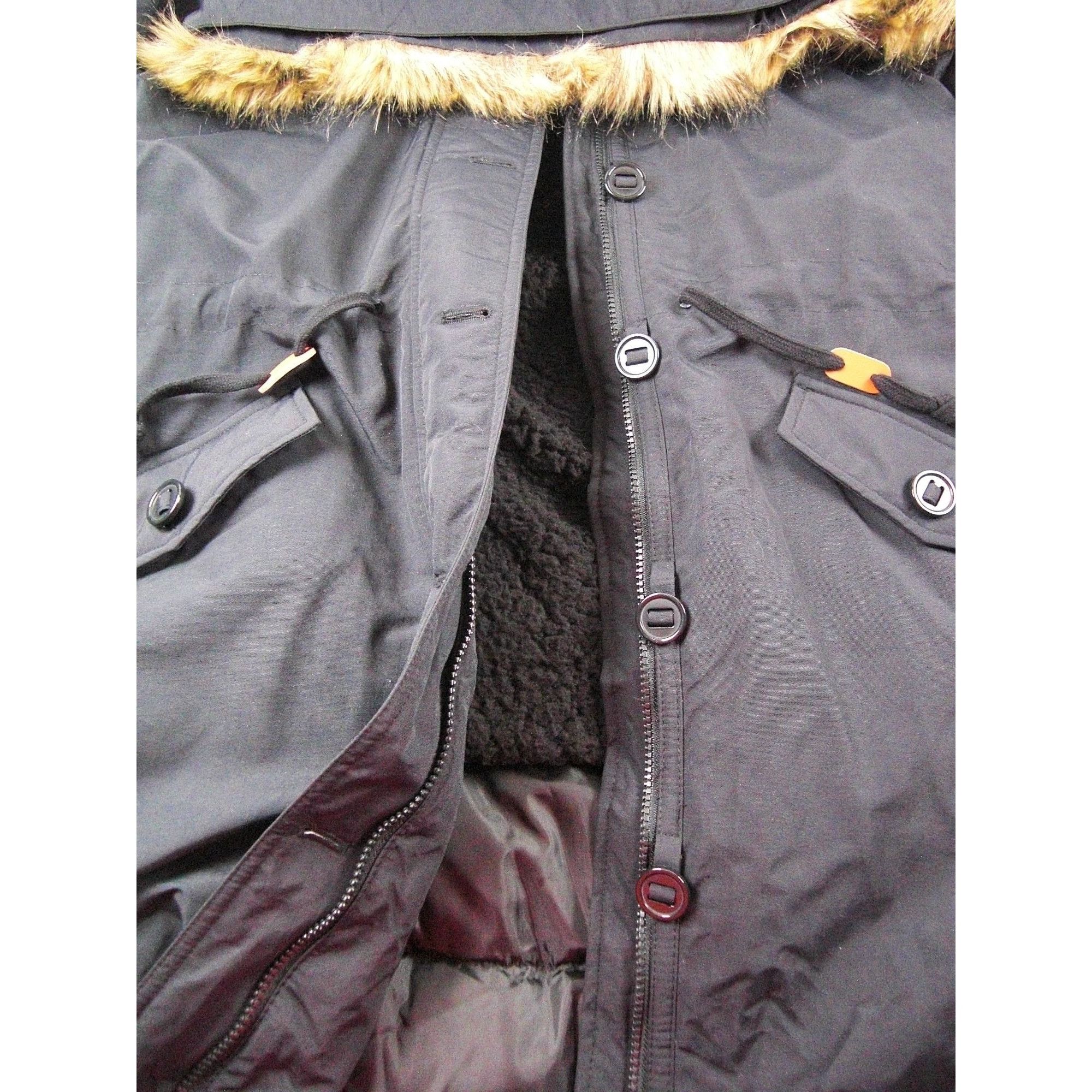 Other Coat Women's Winter Hooded Black Large Waterproof Down 3/4 J Size L / US 10 / IT 46 - 10 Thumbnail