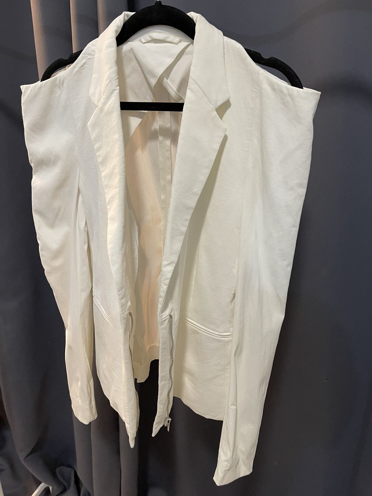 Maison Margiela Maison Martin Margiela Sculpted Jacket in White Size M / US 6-8 / IT 42-44 - 4 Thumbnail