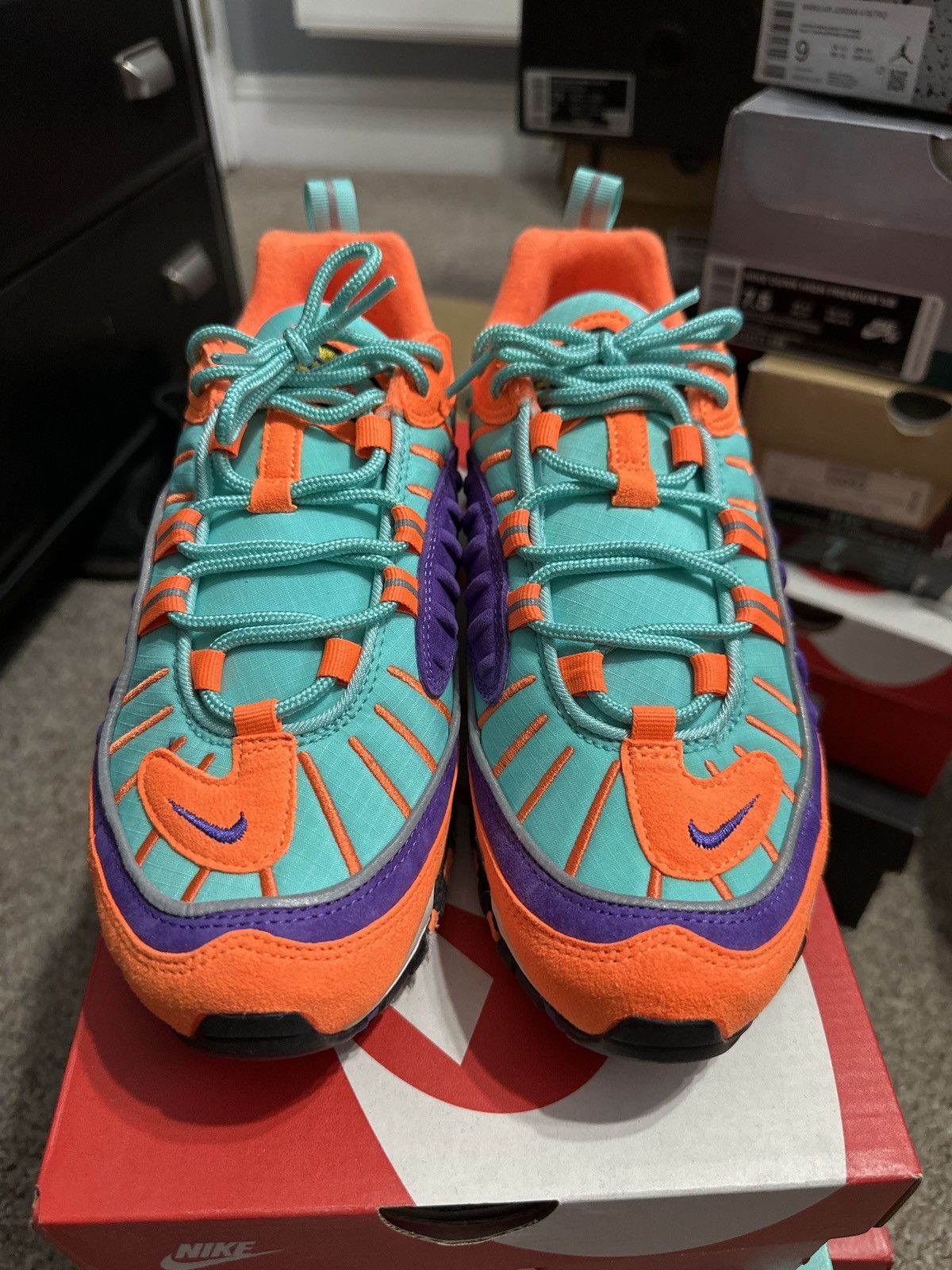 Nike Cone Orange Air Max 98 Size US 7.5 / EU 40-41 - 3 Thumbnail