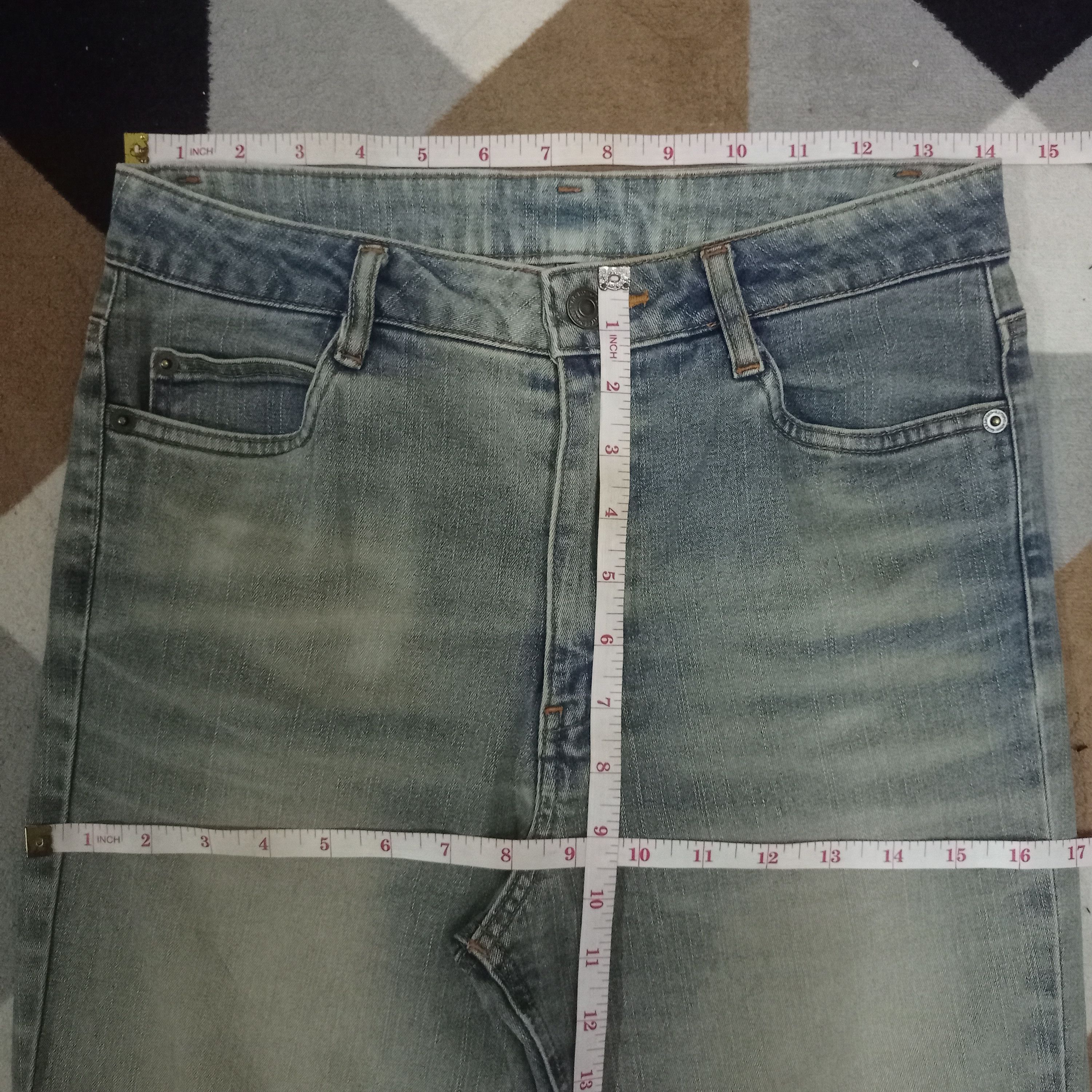 Japanese Brand Vintage Japanese Brand Faded Style Distressed Flare Jeans Size US 28 / EU 44 - 8 Thumbnail