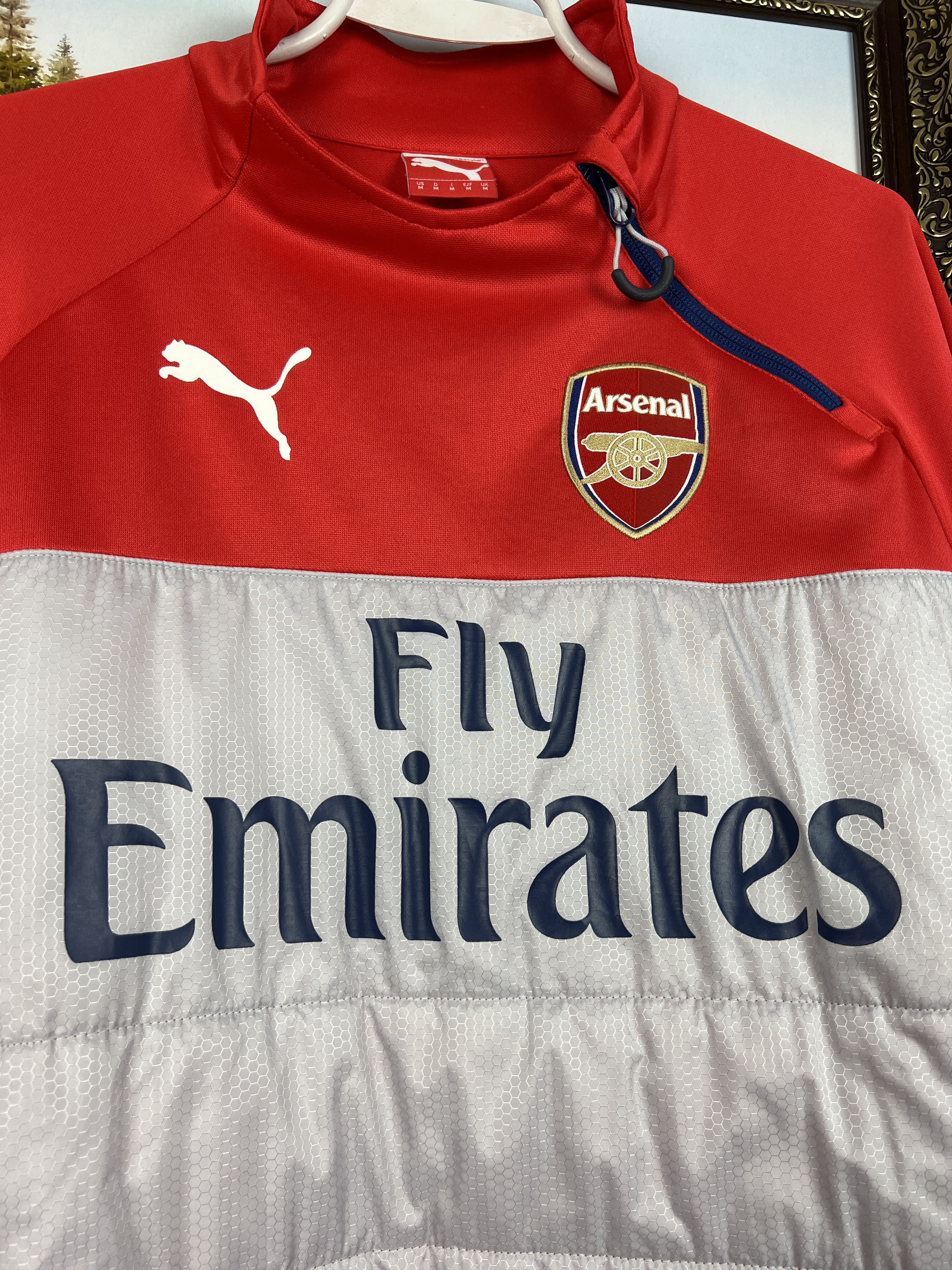 Puma Arsenal Football Train Track Top Soccer Sweatshirt Warm Up Size US M / EU 48-50 / 2 - 3 Thumbnail