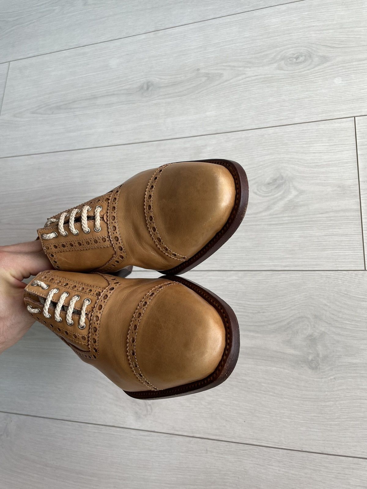 Bruno Magli BRUNO MAGLI SHOES MENS oxford brown dress shoes preppy Size US 7.5 / EU 40-41 - 5 Thumbnail