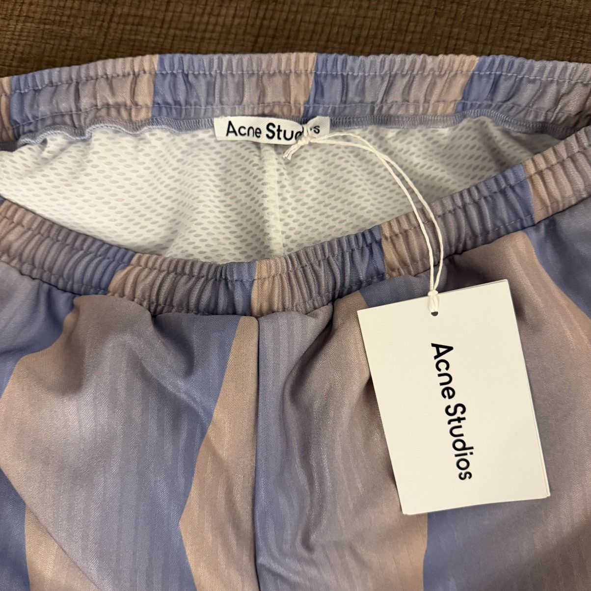 Acne Studios Acne Studios Sublimation Stripe Jacquard Pants Blue/Beige Size US 28 / EU 44 - 5 Thumbnail