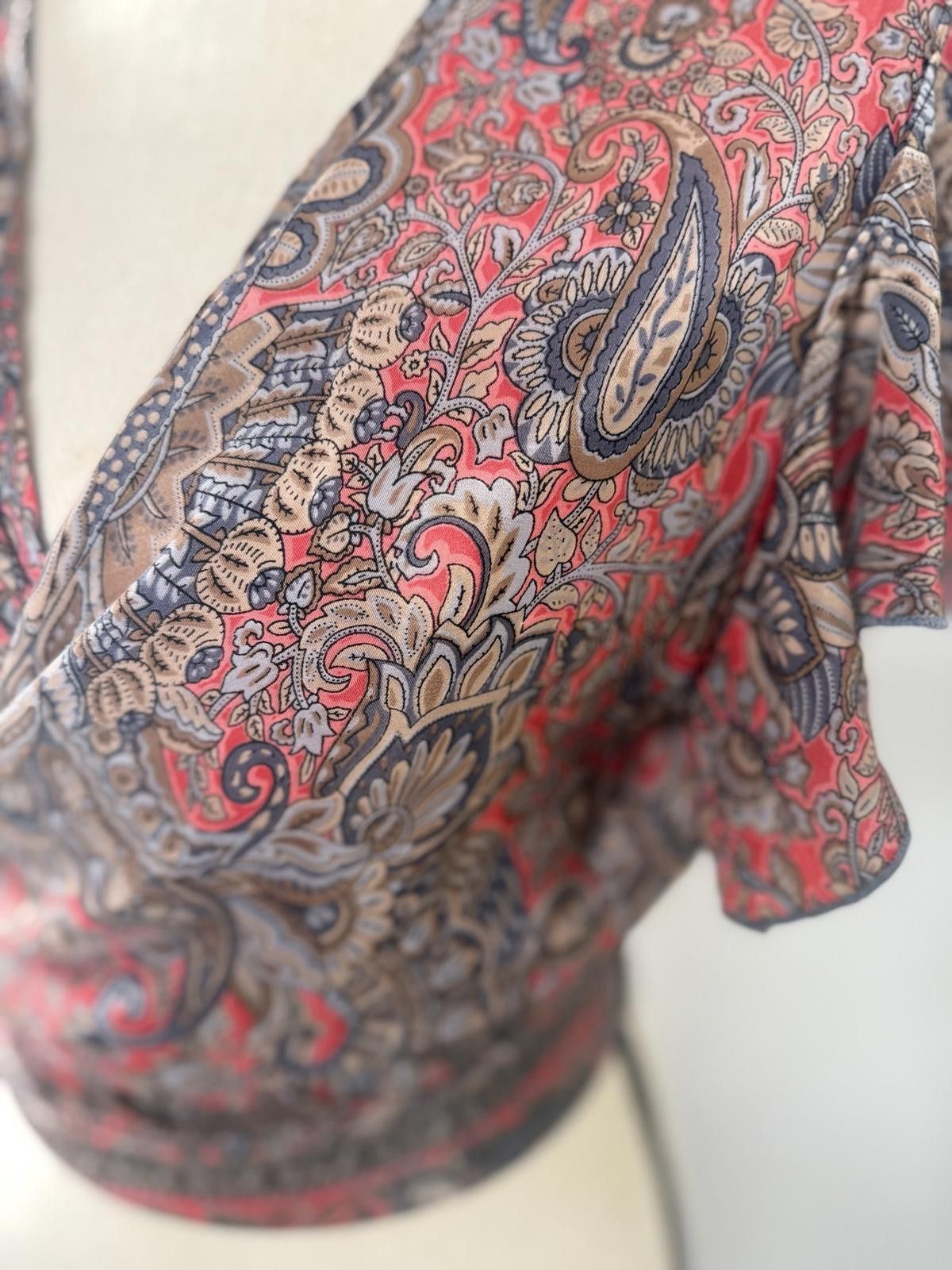 Big Baller Brand Bigg Bull Vibrant Floral Wrap Top Size ONE SIZE - 2 Thumbnail