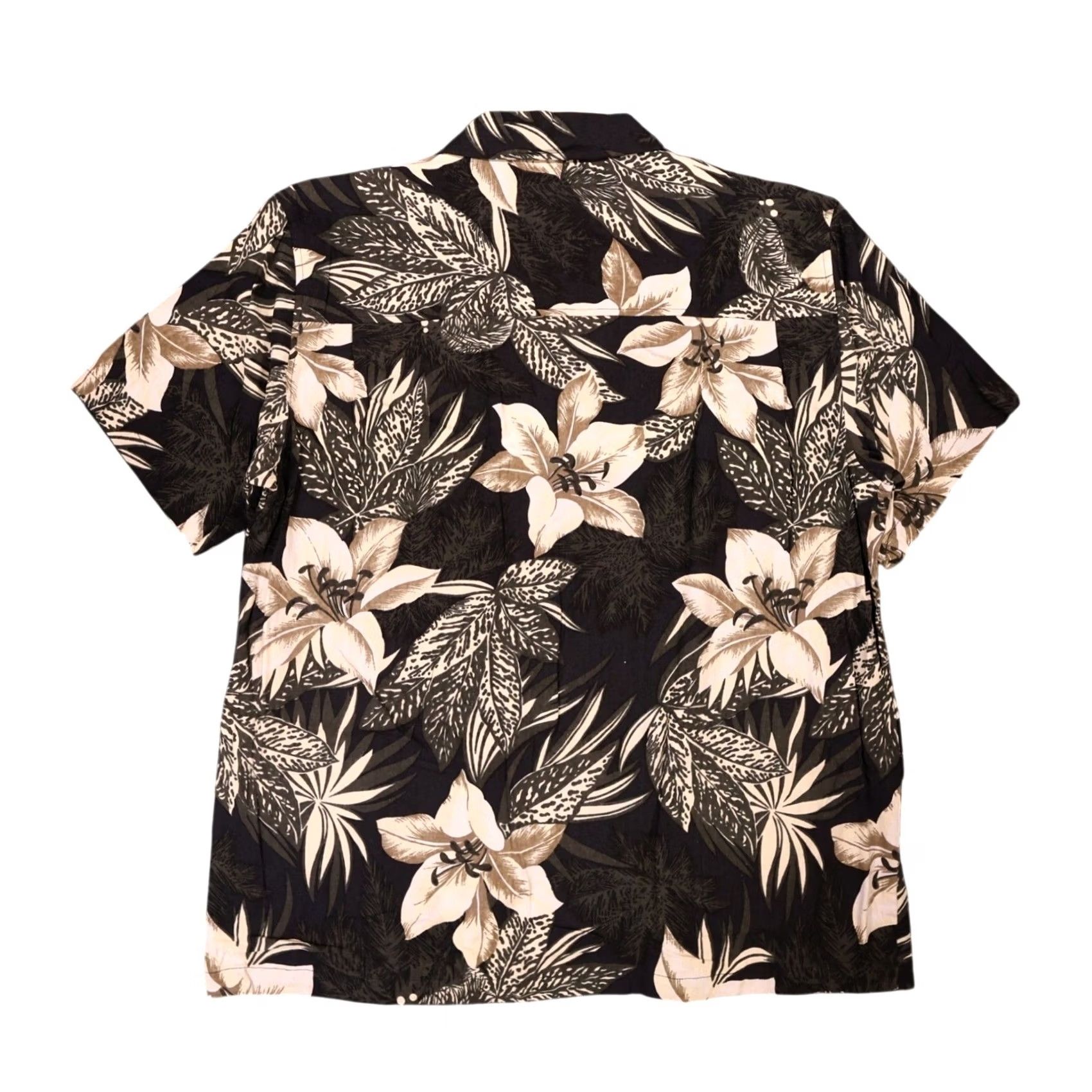 Vintage VINTAGE Untied Floral Silk Hawaiian Camp Shirt Mens XL Black 90s Size US XL / EU 56 / 4 - 2 Thumbnail