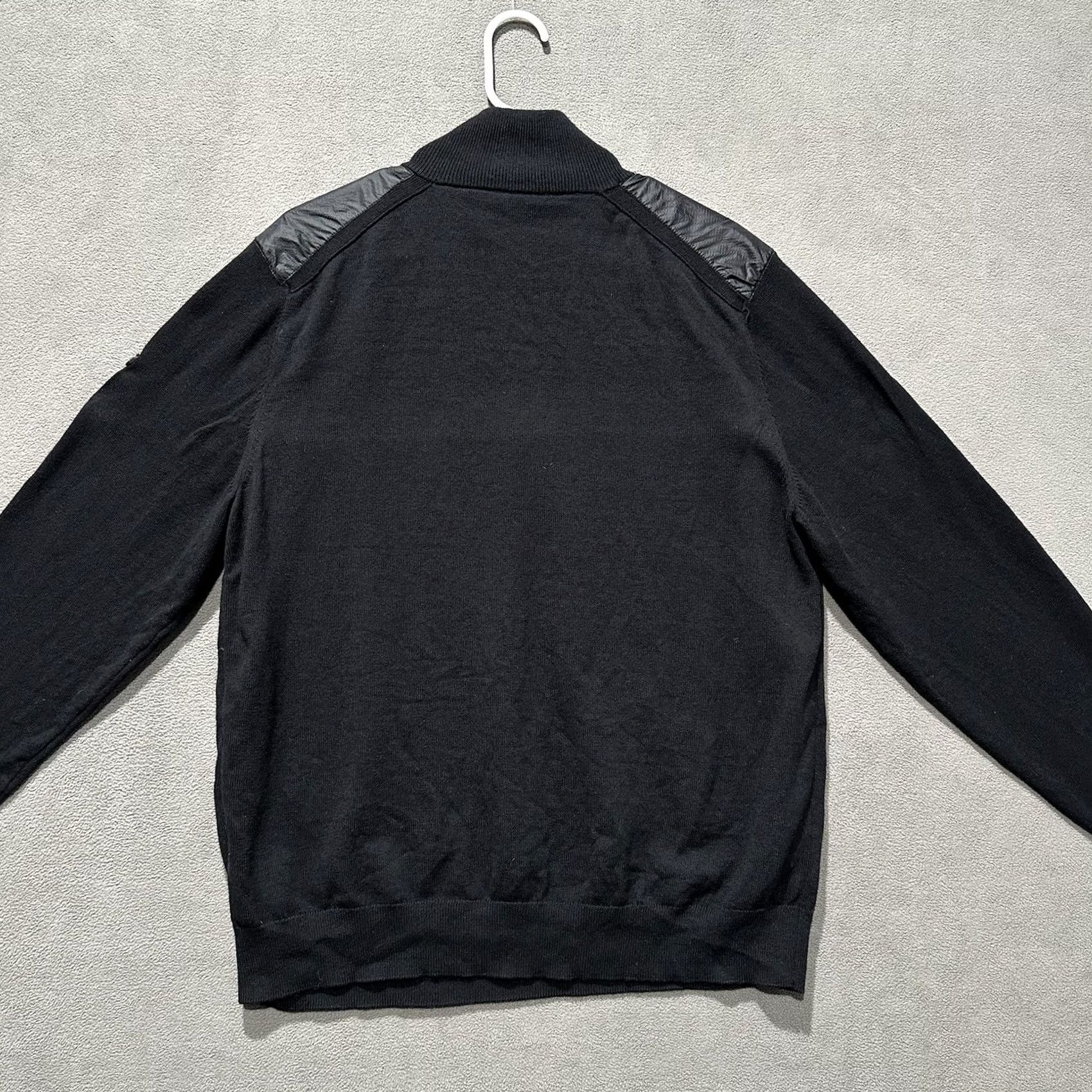 Harley Davidson Harley-Davidson Sweater Mens Large Black Wool Blend 1/4 Zip Patch Logo Pullover Knit Winter Casual Ribbed Mock Neck Shirt Size US L / EU 52-54 / 3 - 2 Thumbnail