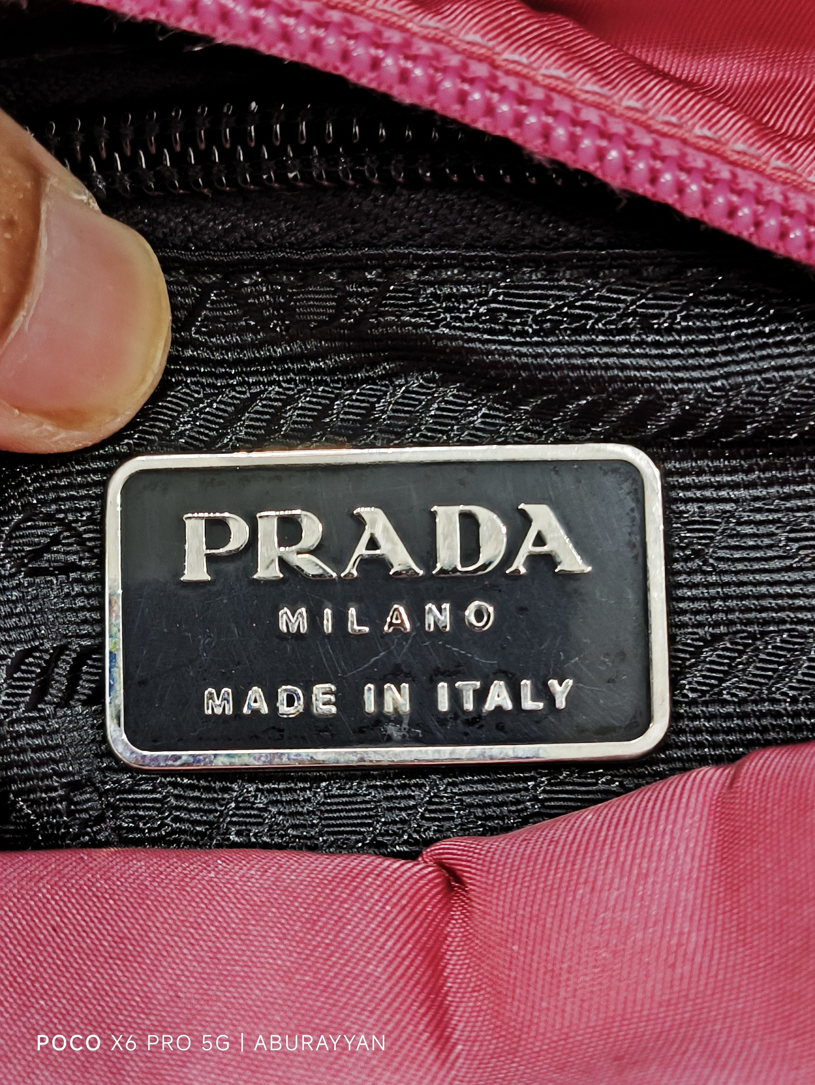 Prada Prada Pink Tessuto Nylon Tote Shoulder Bag Size ONE SIZE - 10 Thumbnail