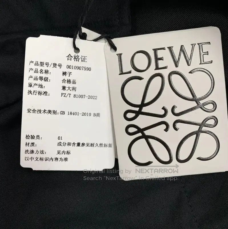Loewe Loewe Black Casual Pants for Women . Size 23" - 7 Thumbnail