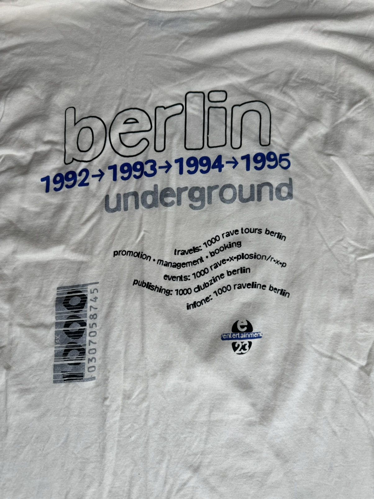 Vintage VTG 1995 PASH Berlin Underground Techno Longsleeve 1000 Size US L / EU 52-54 / 3 - 3 Thumbnail