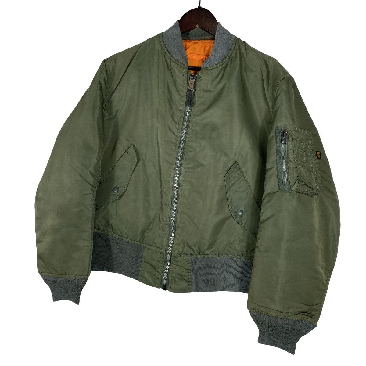Alpha Industries Vintage Alpha Industries MA-1 Bomber Jacket Reversible Size US M / EU 48-50 / 2 - 2 Thumbnail