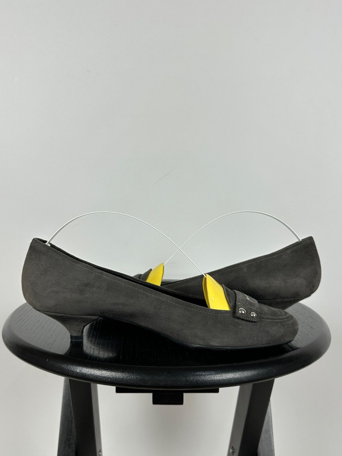 Prada Prada Gray Suede Loafers Moccasins Slip-On Shoes Size US 6.5 / IT 36.5 - 13 Thumbnail