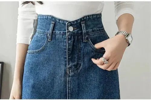 Japanese Brand women girls Denim skirt Size 28" / US 6 / IT 42 - 4 Thumbnail