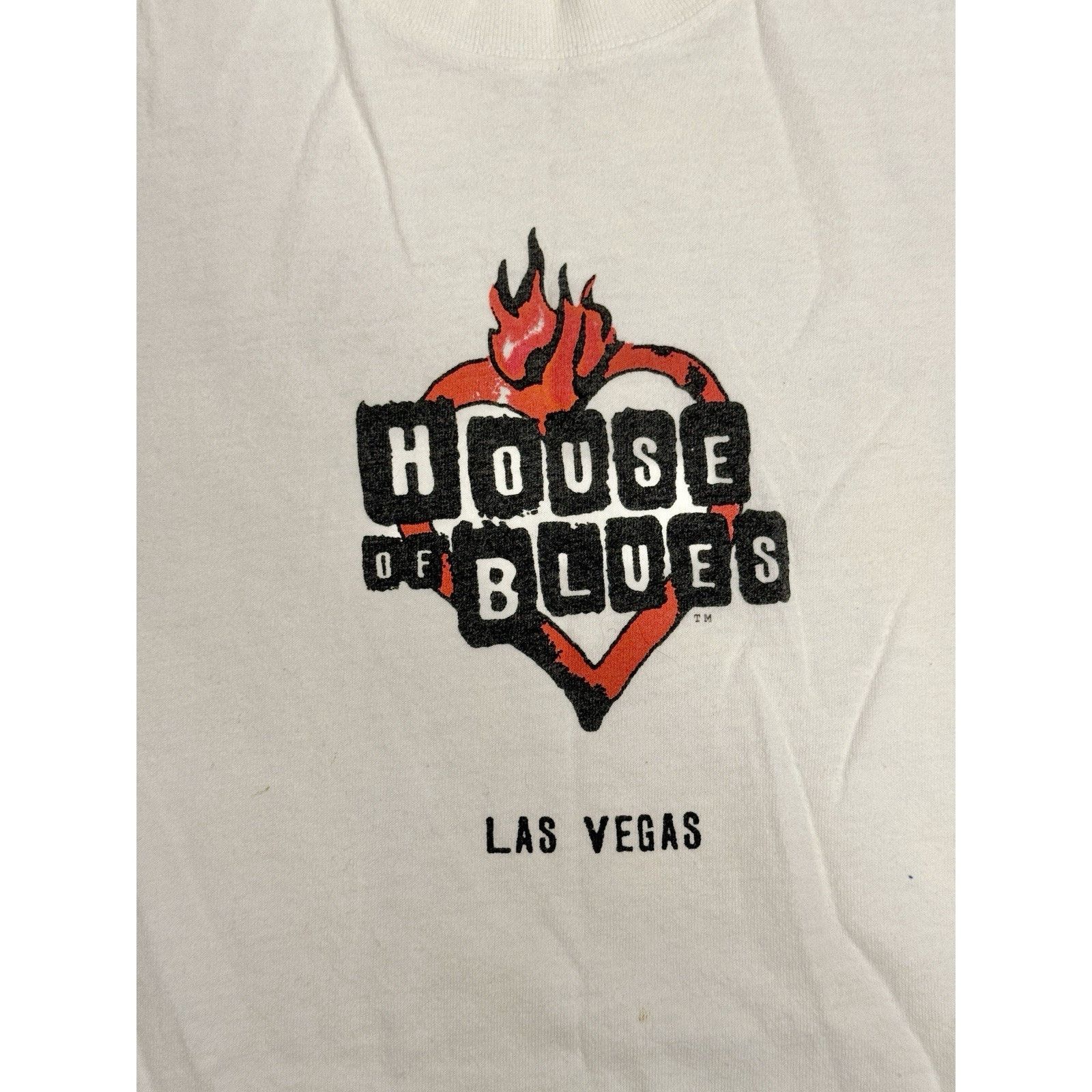 The Unbranded Brand VTG 90s T Shirt House Of Blues Las Vegas M White Tee Vintage Size US M / EU 48-50 / 2 - 5 Thumbnail