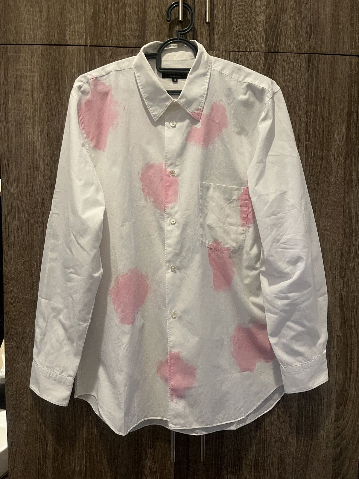 Comme des Garcons Homme Plus COMME des GARÇONS HOMME PLUS – Painted Cotton Shirt Size US M / EU 48-50 / 2 - 1 Thumbnail