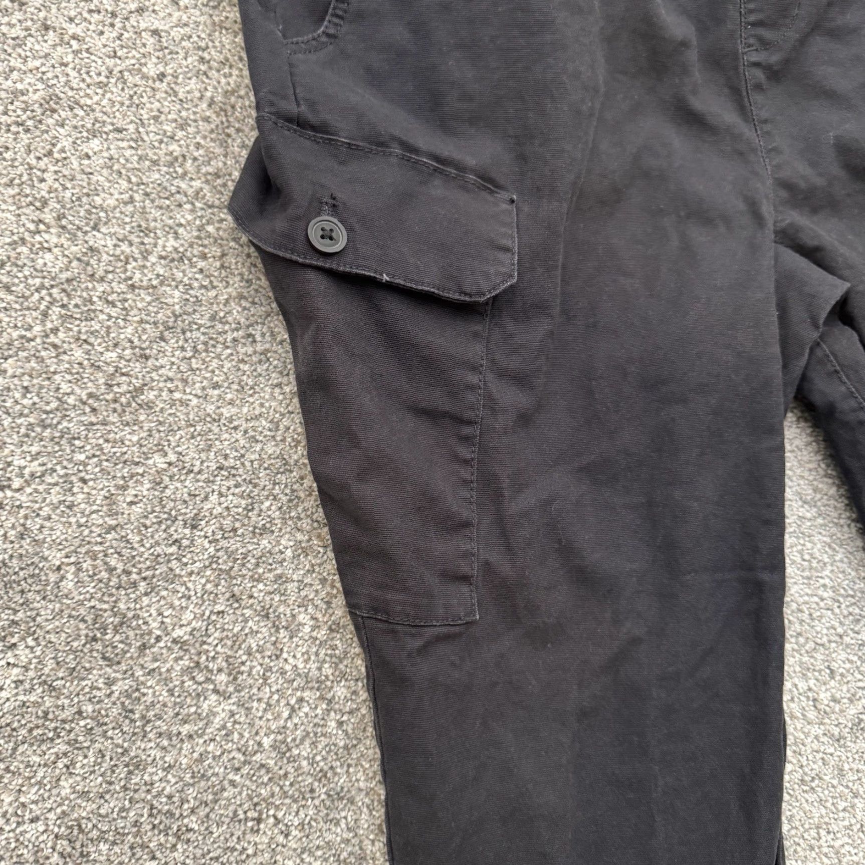 Airwalk Airwalk Tapered Cargo Pants XL Men Black Twill Cargo Pocket Grunge Streetwear Skater Urban Fall Spring Summer Comfort Crew Style Pants Size US 36 / EU 52 - 3 Thumbnail