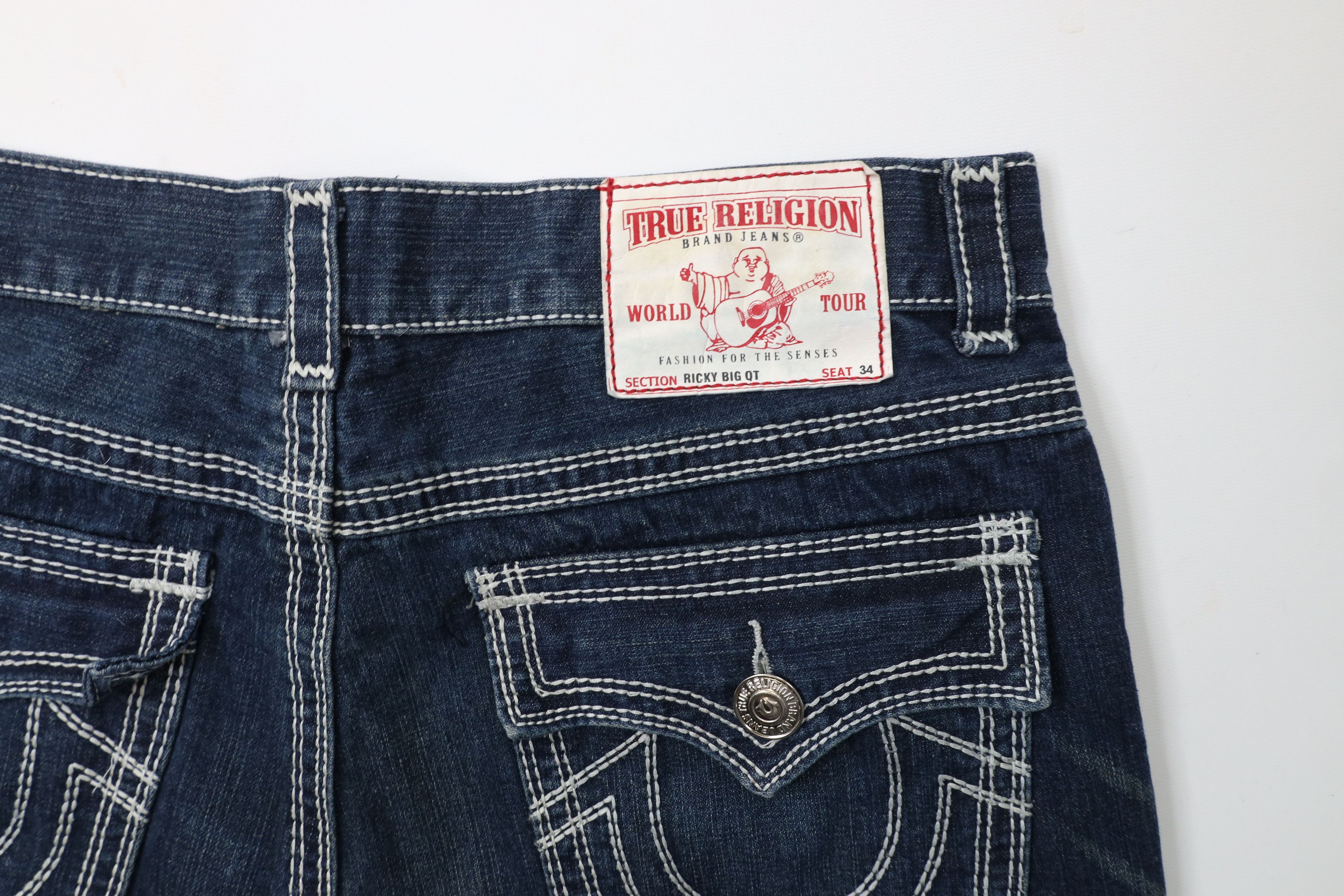 True Religion × Vintage Vintage True Religion Ricky Big QT Denim Jeans Blue USA Size US 38 / EU 54 - 14 Thumbnail