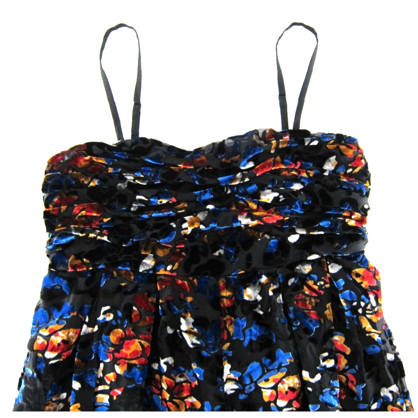 Anthropologie NWT Hutch Anthropologie Velvet Blue Motif Pocket Wide Leg Romper Jumpsuit Large Size 36" / US 14 / IT 50 - 4 Thumbnail