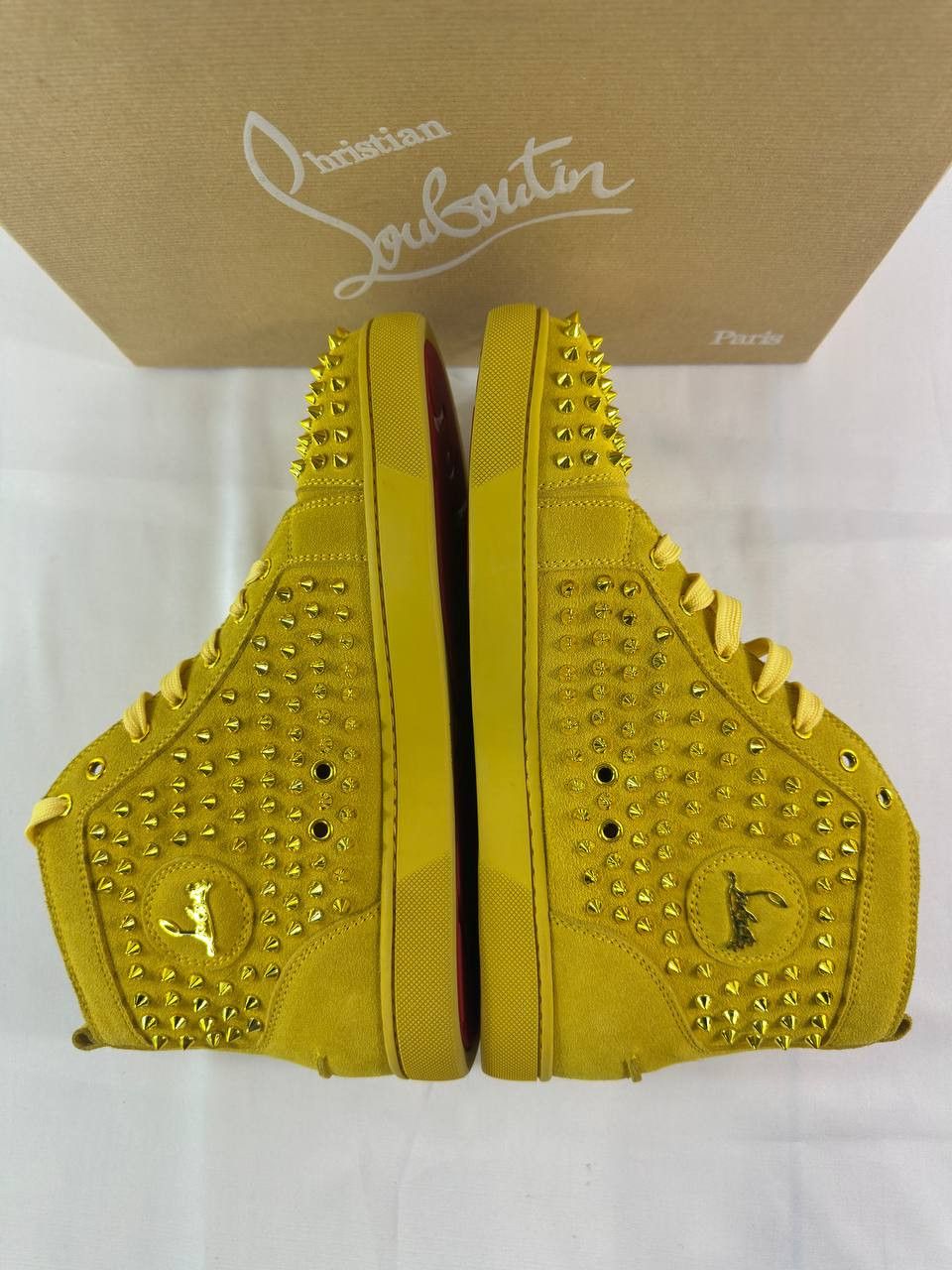 Christian Louboutin Christian Louboutin Louis Orlato Spikes Flat Sneakers Suede Size US 11 / EU 44 - 7 Thumbnail