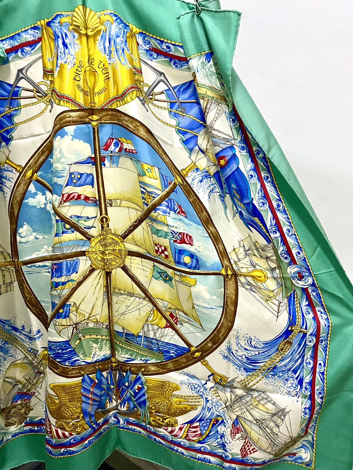 Hermes Hermes vive le vent silk scarf Size ONE SIZE - 4 Thumbnail
