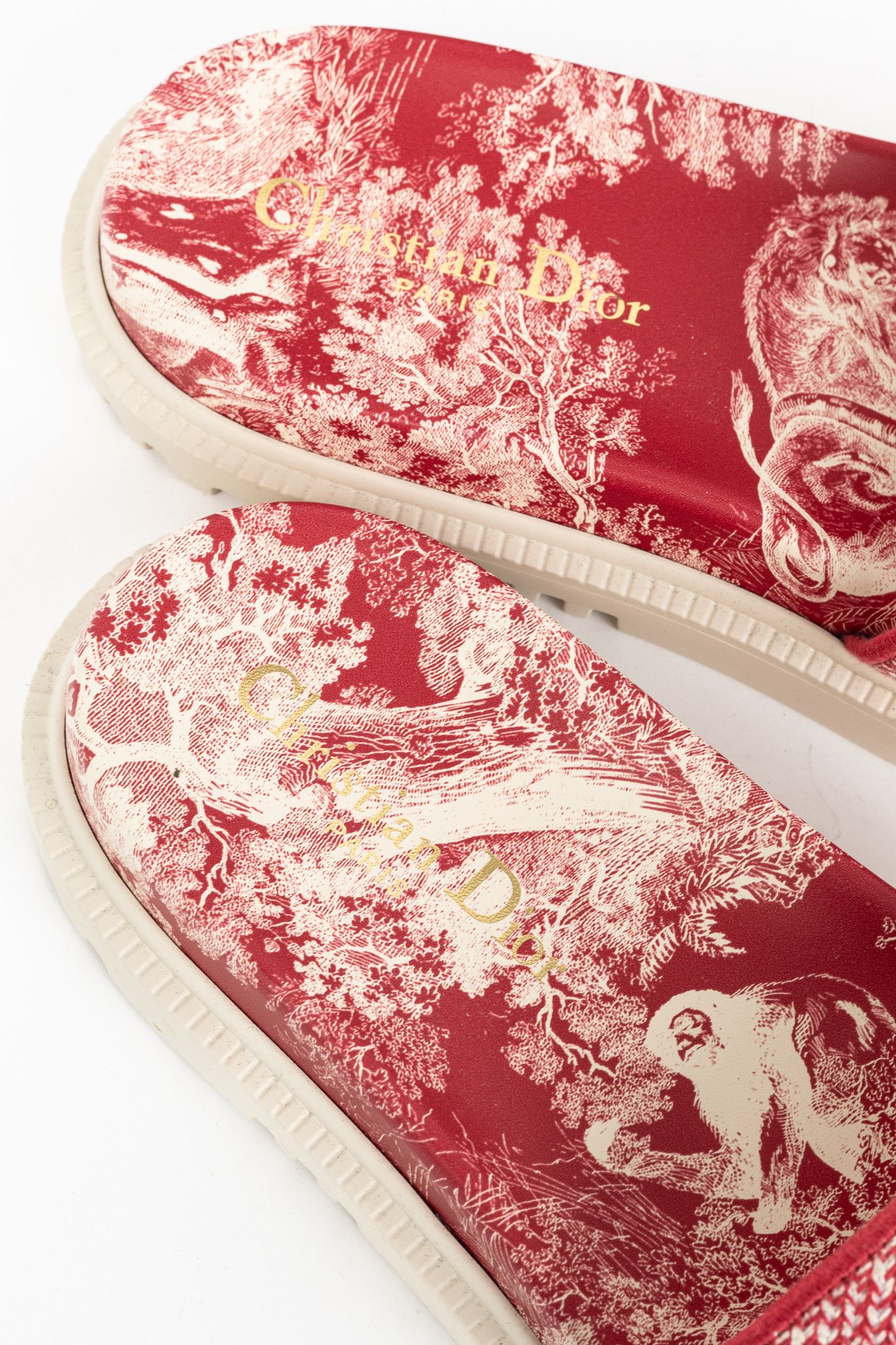Dior Christian Dior Dway Toile du Jouy Flowers Embroidered Slides Size US 7 / IT 37 - 10 Thumbnail