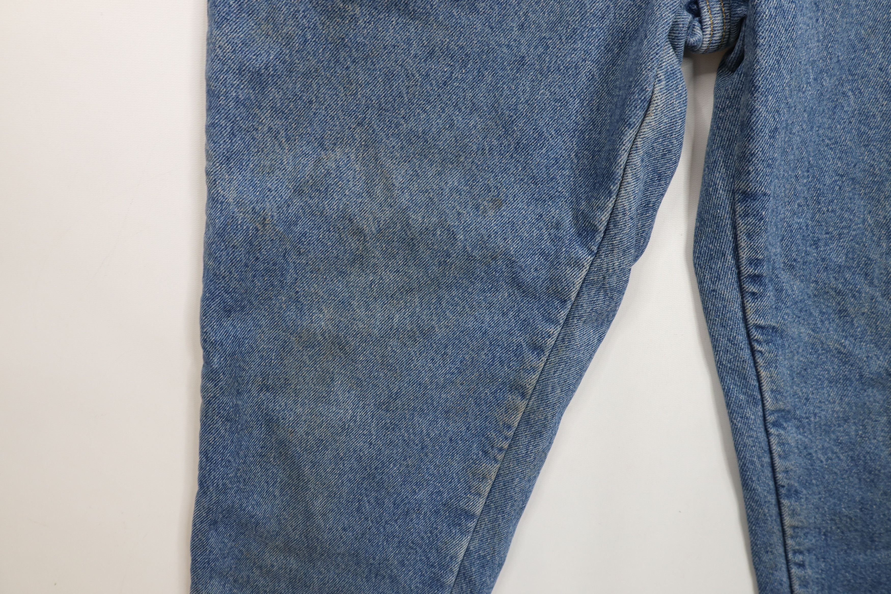 L.L. Bean × Vintage Vintage 90s LL Bean Flannel Lined Tapered Leg Denim Jeans Size 36" / US 14 / IT 50 - 8 Thumbnail