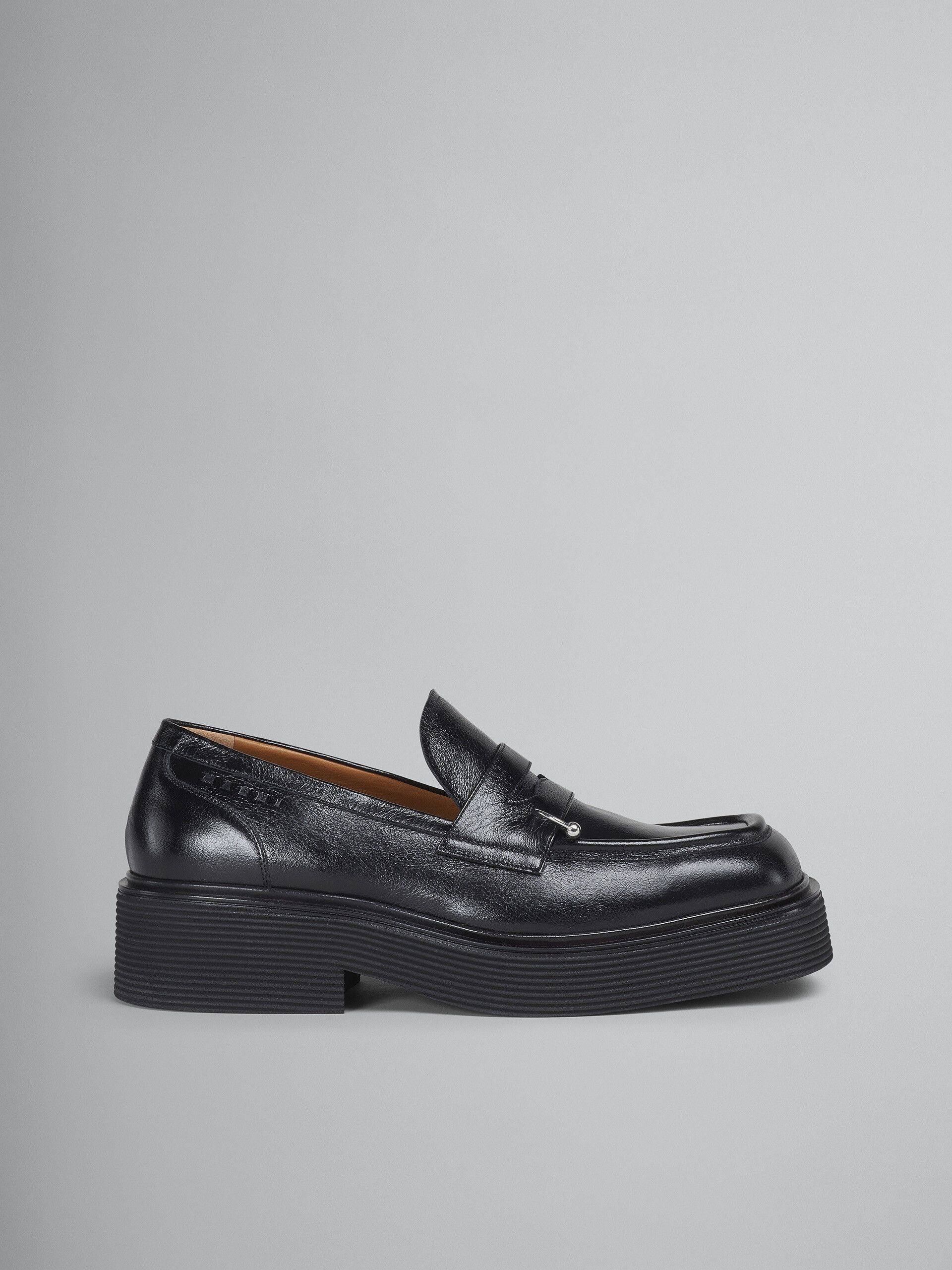 Marni oc11z0525 Shiny Leather Moccasin in Black Size US 11 / EU 44 - 4 Thumbnail