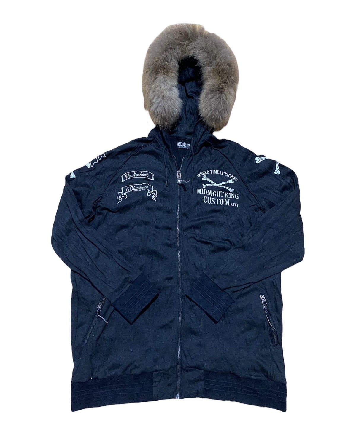 image of If Six Was Nine x Le Grande Bleu L G B Ne Masters Embroidered Hoodie Ifsixwasnine Lgb Styled in Dar