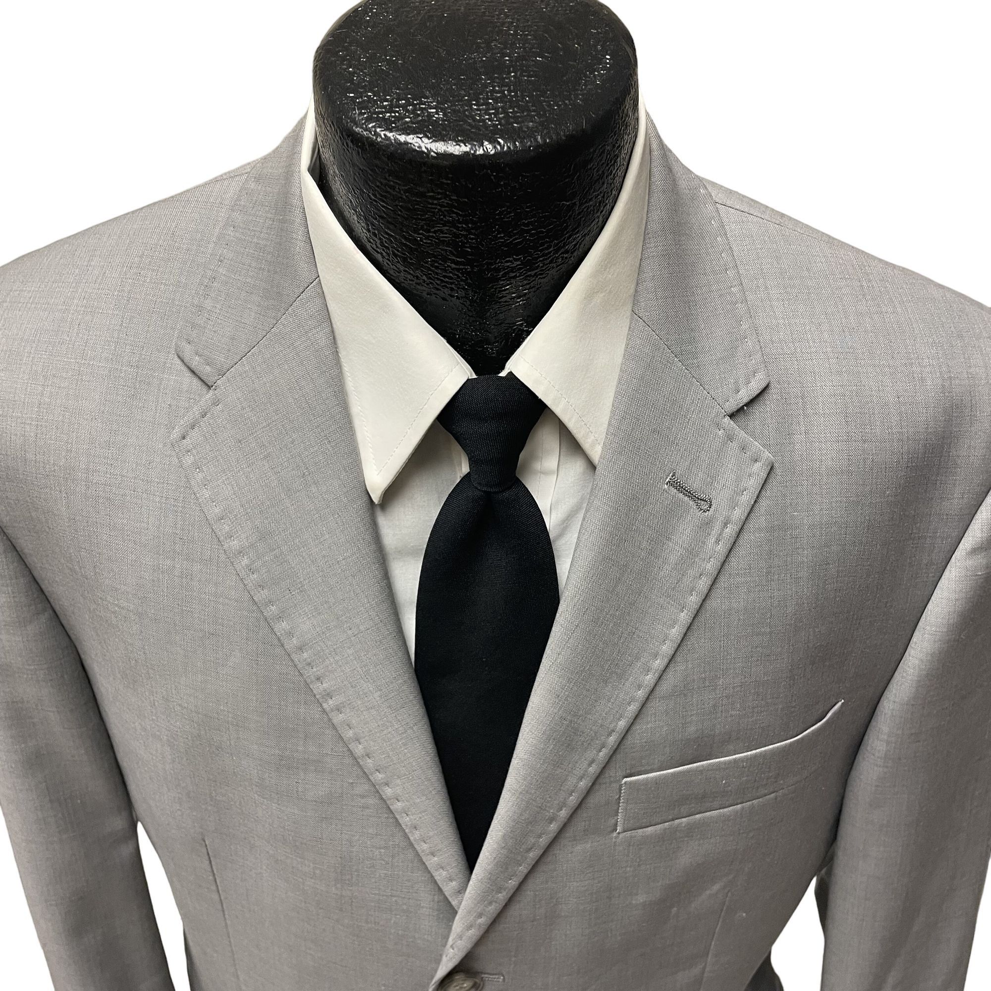 Perry Ellis NEW Perry Ellis Silver Sport Coat 3 Btn MODERN Wool Jacket Size 40R - 2 Thumbnail
