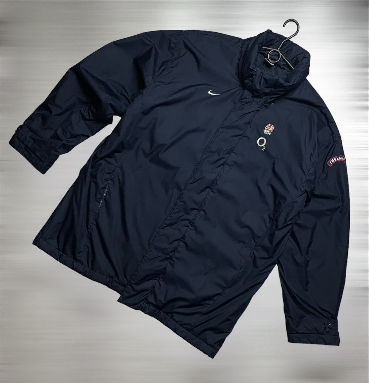 image of England Rugby League x Nike Vintage Nike Rugby England Jacket in Navy, Men's (Size XL)