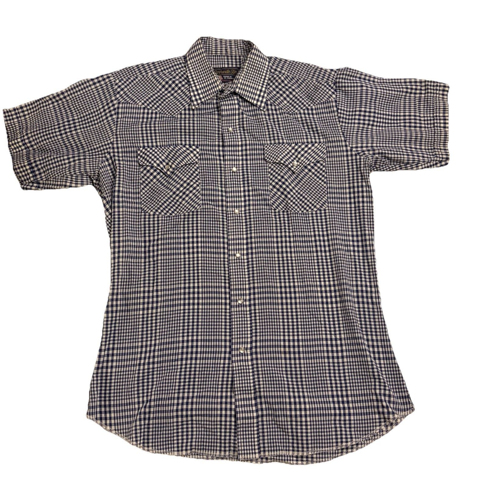 Panhandle Slim Panhandle Slim Mens L Plaid Short Sleeve Western Pearl Snap Size US L / EU 52-54 / 3 - 1 Thumbnail