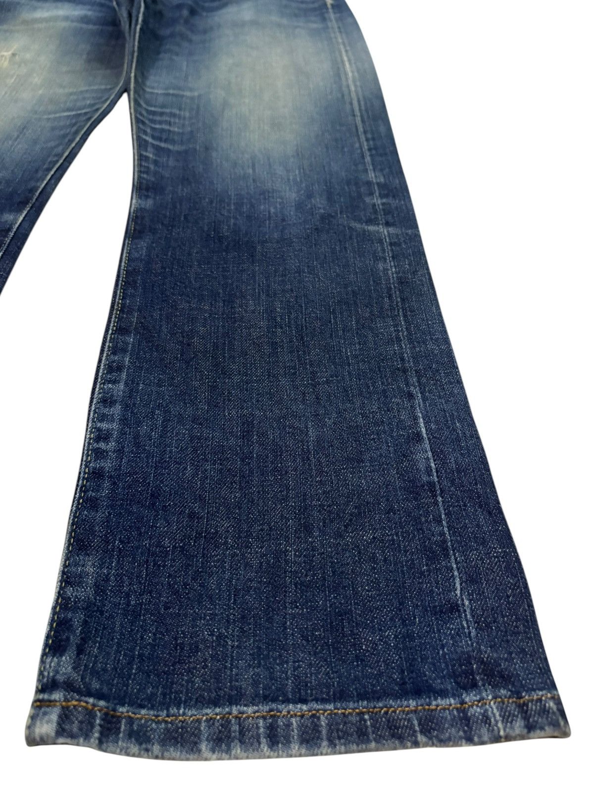 Uniqlo Vintage Japanese Uniqlo Mud Wash Distressed Selvedge Jeans Size US 32 / EU 48 - 8 Thumbnail