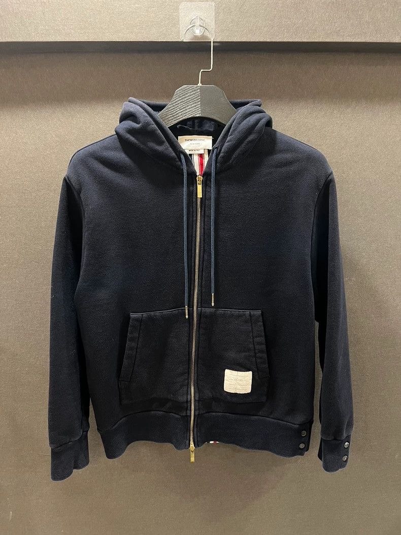 Thom Browne Thom Browne size2 Mid back striped zipper hoodie Size M / US 6-8 / IT 42-44 - 1 Thumbnail