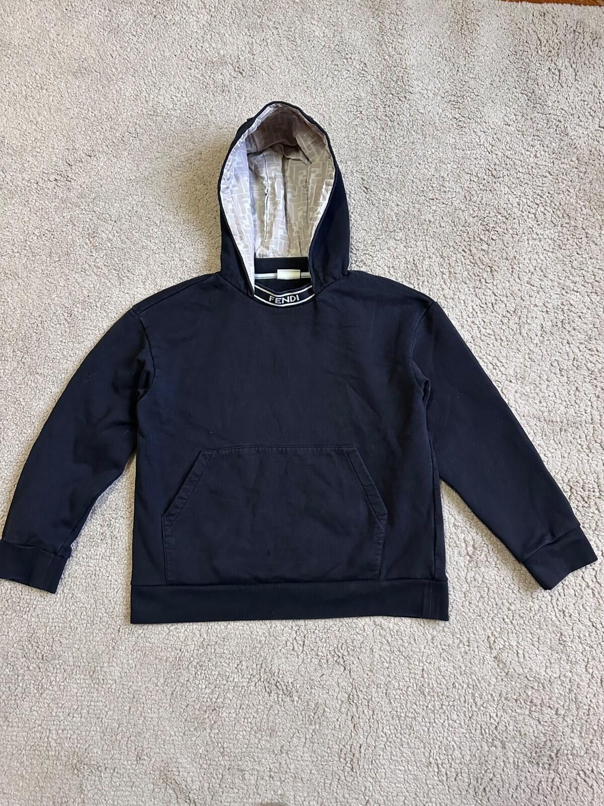 Fendi Fendi Kids Hoodie Black Sz 12+ Size US XXS / EU 40 - 1 Thumbnail