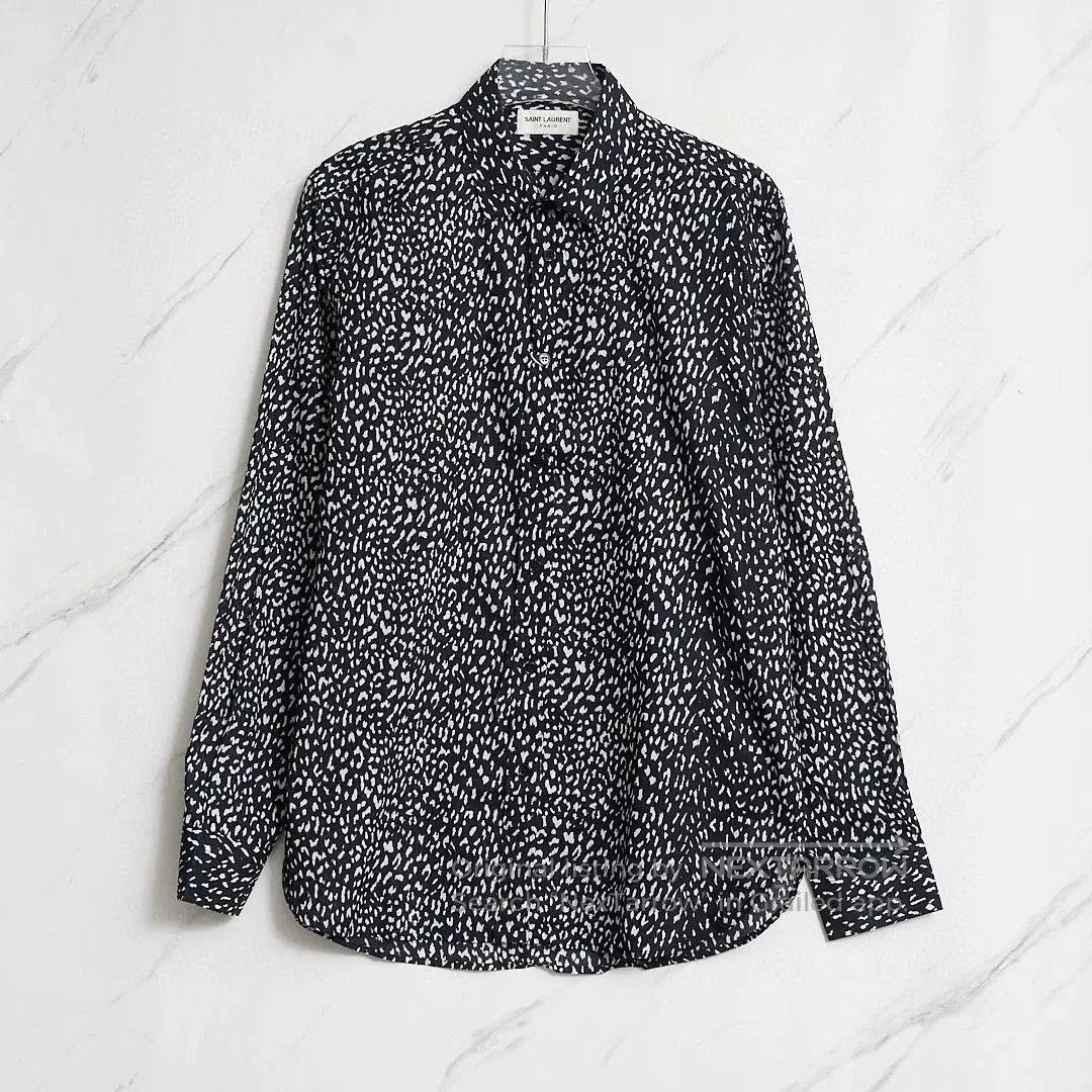 Saint Laurent Paris Saint Laurent Men's Polka Dot Shirt. Size US XS / EU 42 / 0 - 1 Thumbnail