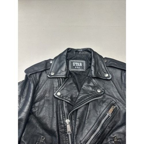 Other STAR U.S.A Double Leather - Riders Motorcycle Jacket - Men S Size US M / EU 48-50 / 2 - 13 Thumbnail