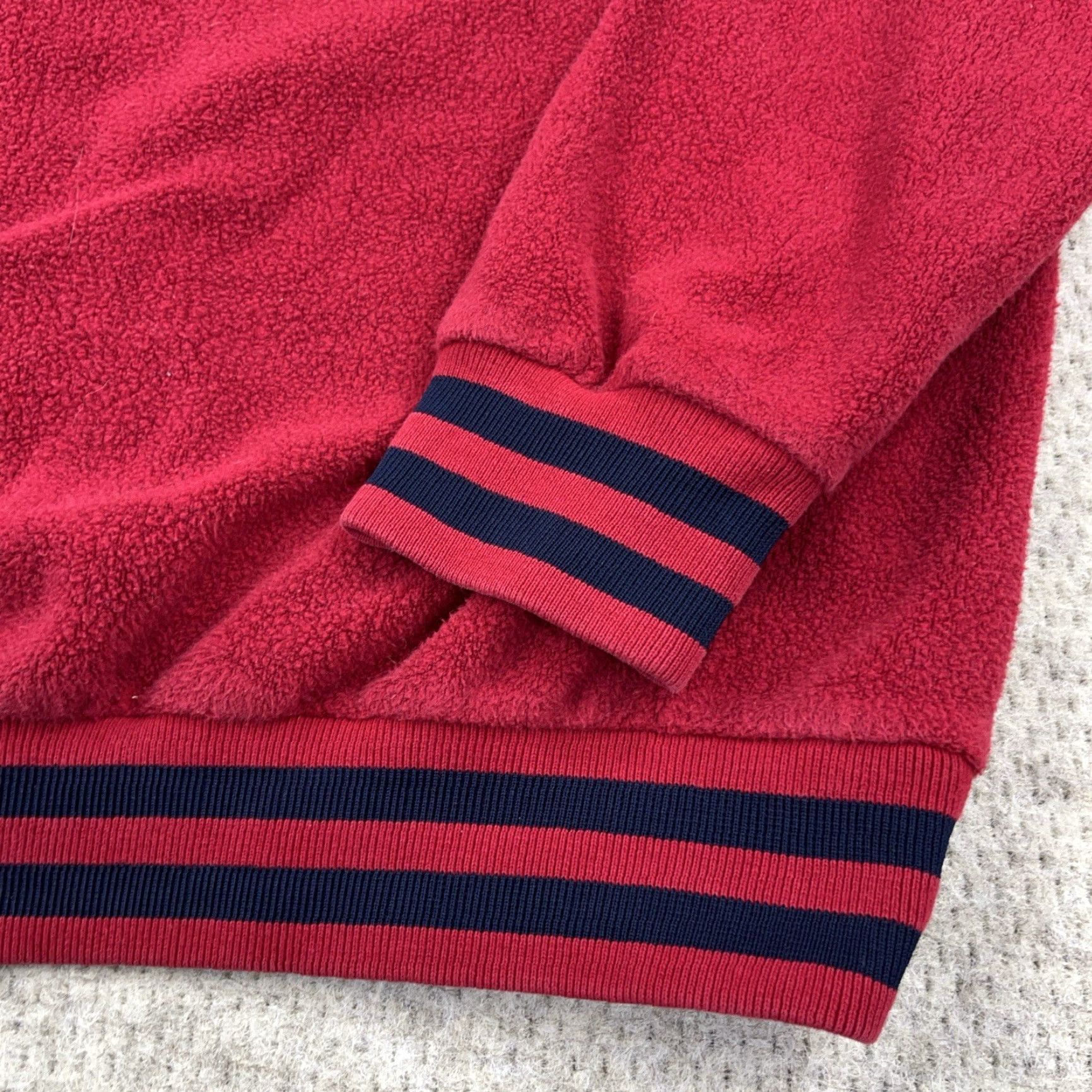 Chaps VINTAGE Chaps Ralph Lauren Sweatshirt Men XL Red Crewneck Fleece Knit Pullover Long Sleeve Buttoned Warm 90s Y2K Mens Size US XL / EU 56 / 4 - 3 Thumbnail