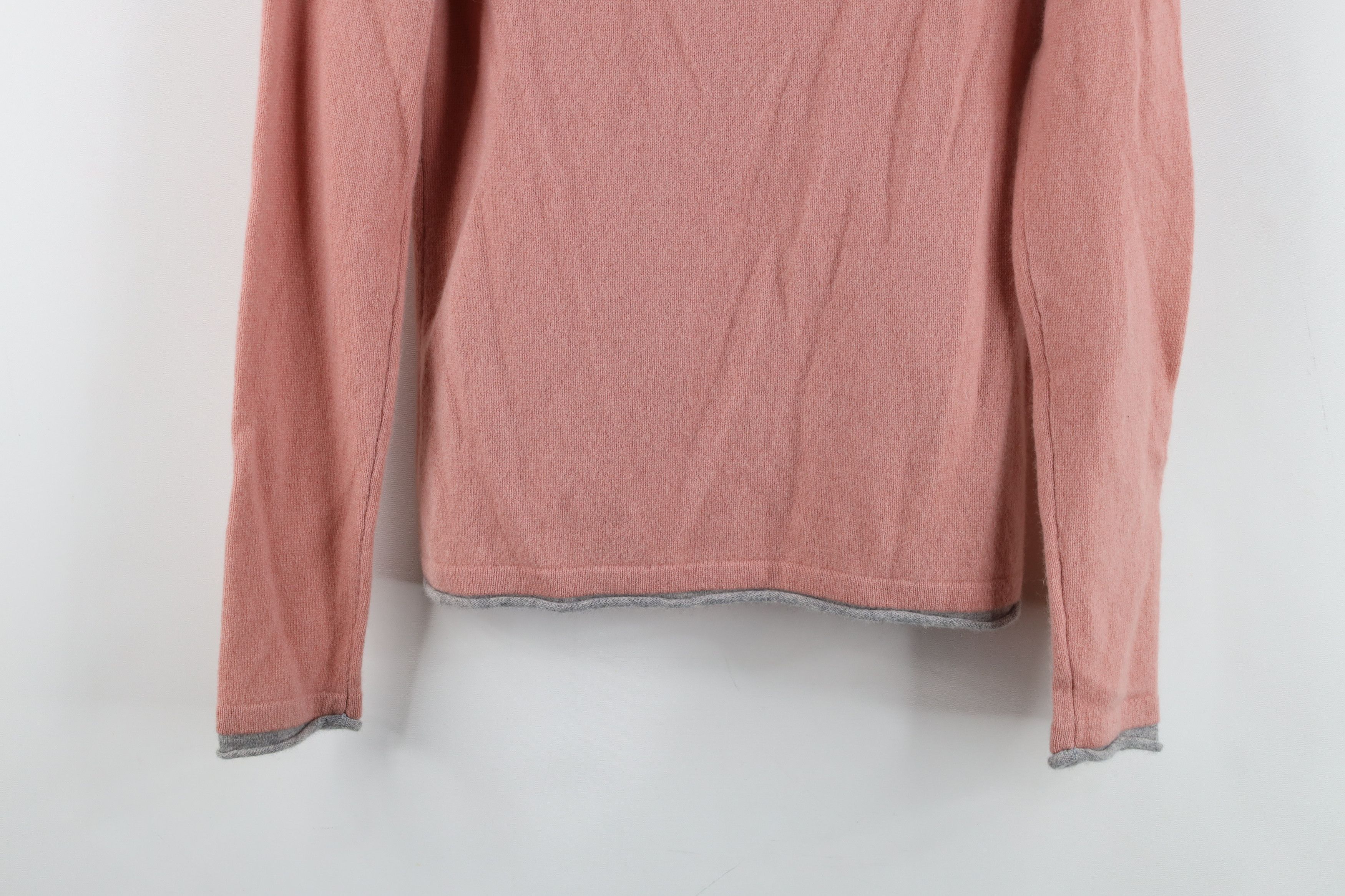 Magaschoni Magaschoni Cashmere Knit Layered Turtleneck Sweater Pink Size XS / US 0-2 / IT 36-38 - 10 Thumbnail