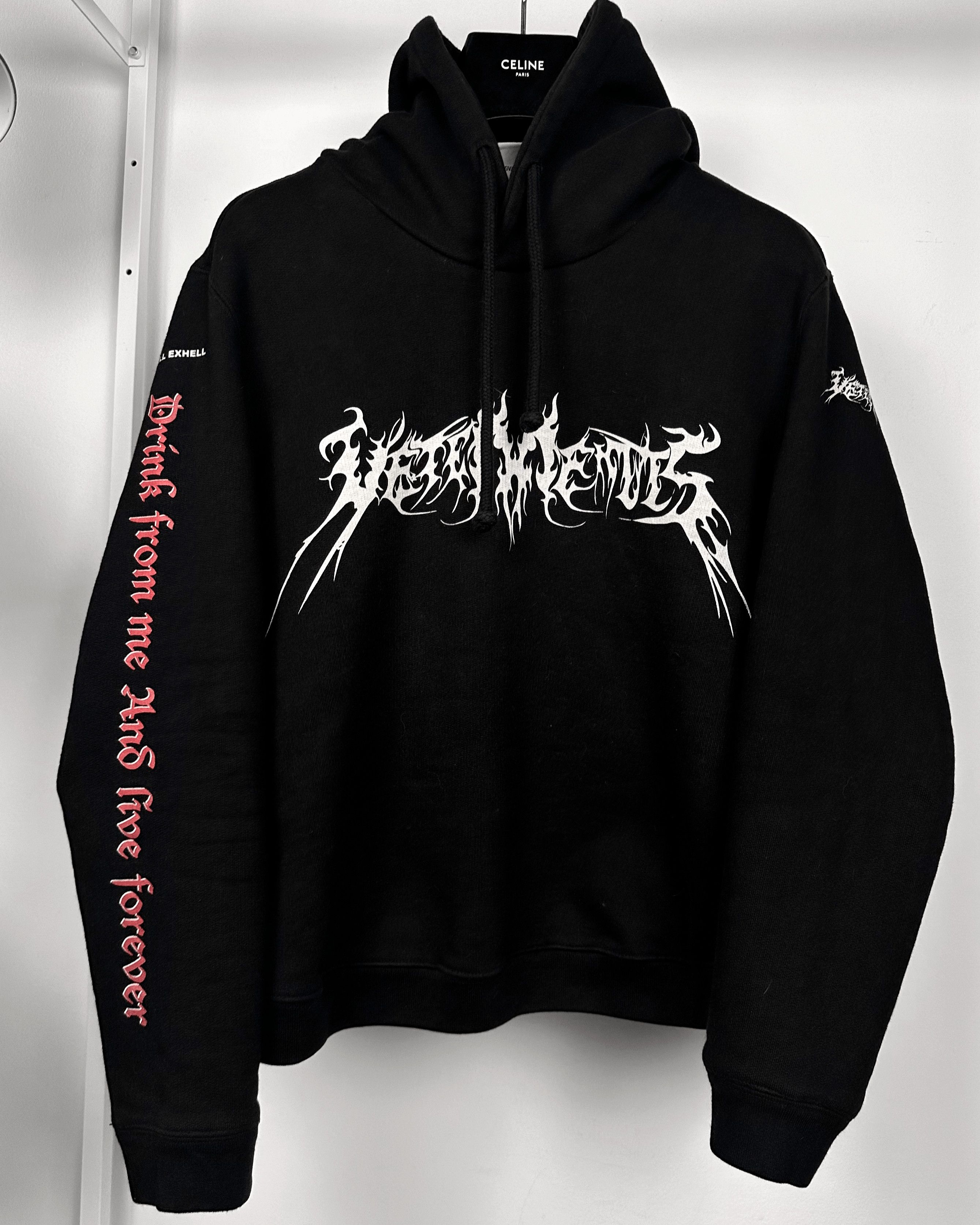 Vetements Total Fucking Darkness Metal Cropped Hoodie