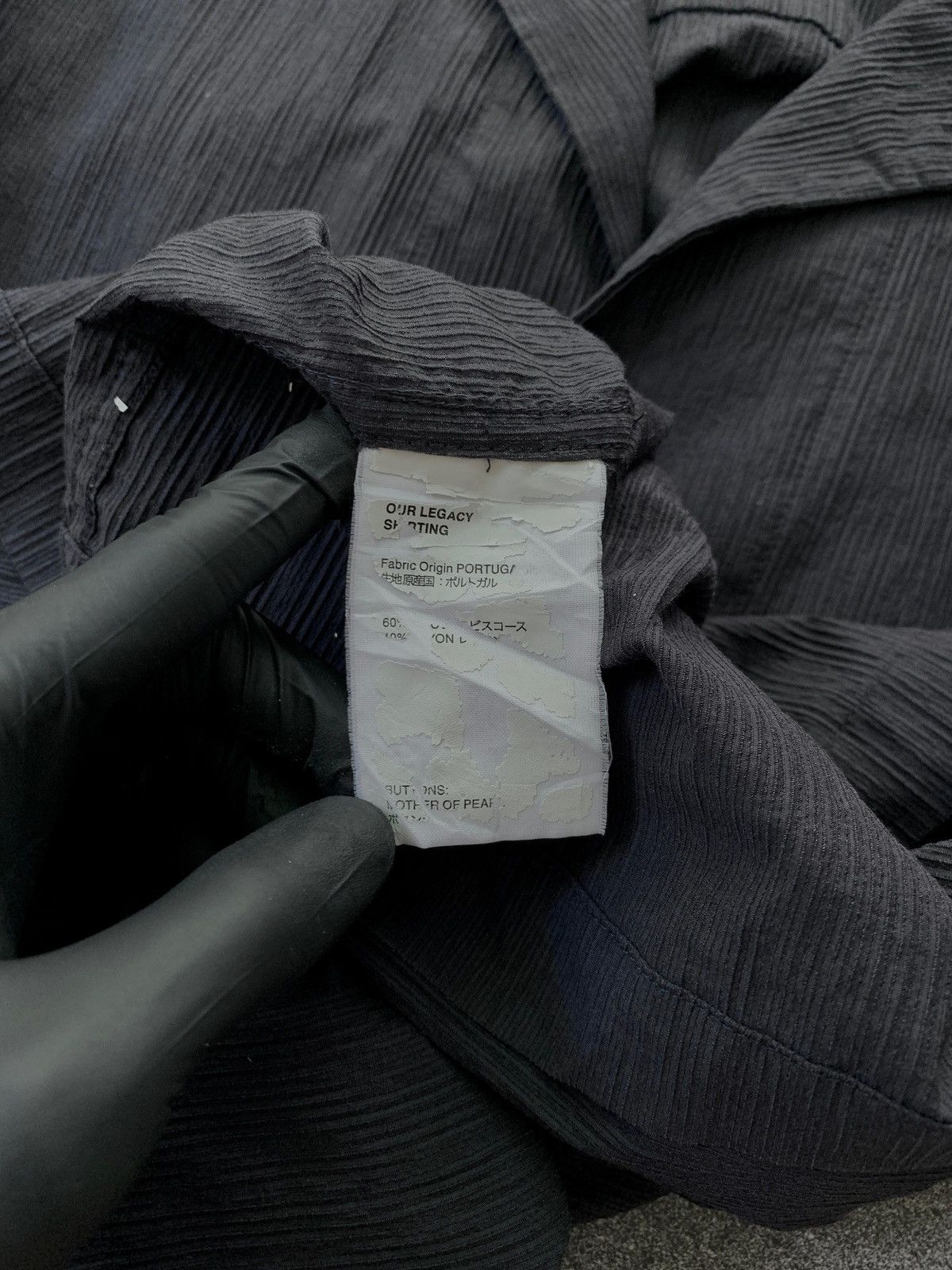 Our Legacy FREE TAX! Pleated Textured Open Collar Shirt Size US M / EU 48-50 / 2 - 8 Thumbnail