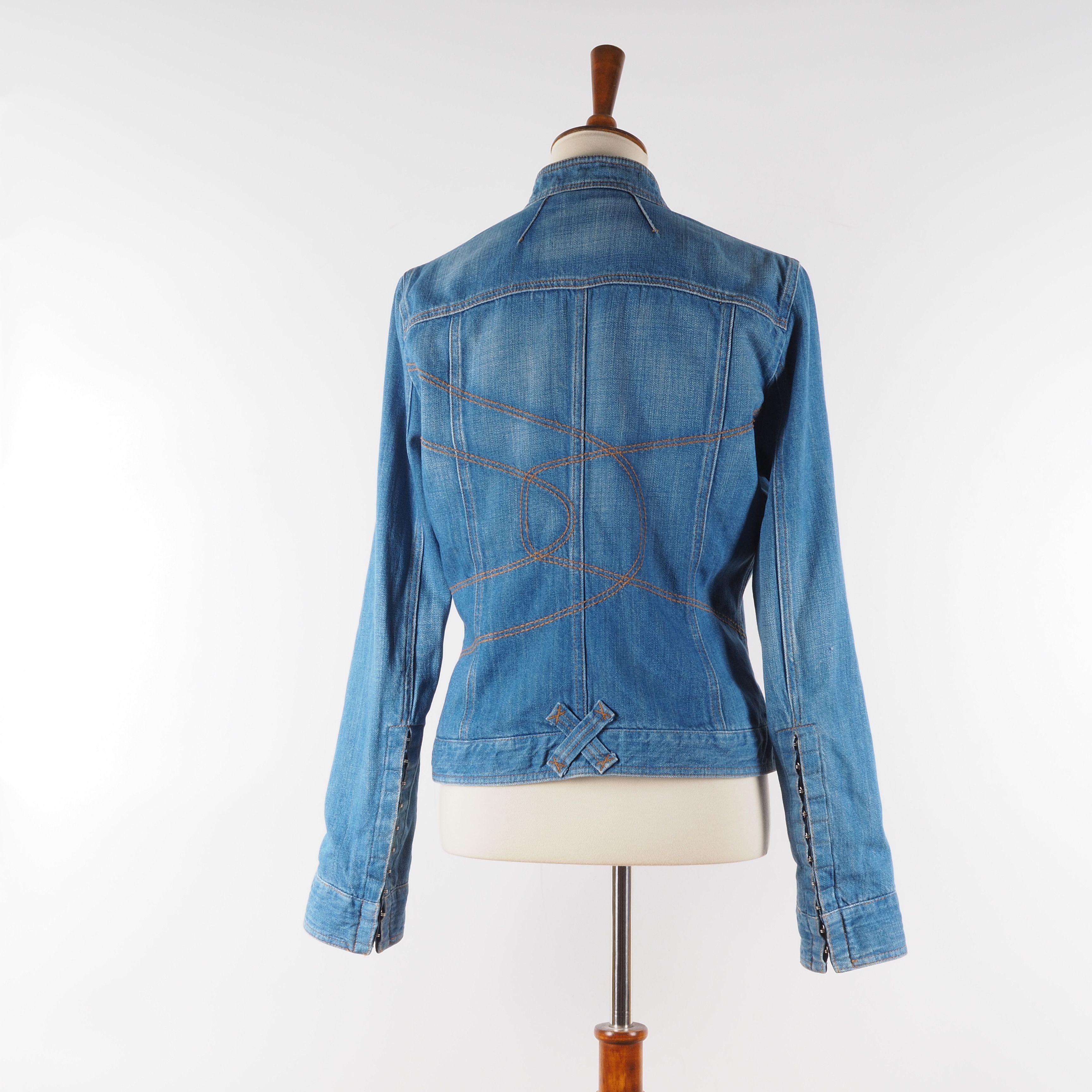 Dolce & Gabbana × Vintage Dolce&Gabbana Vintage Blue Denim Jean Jacket Size M / US 6-8 / IT 42-44 - 7 Thumbnail