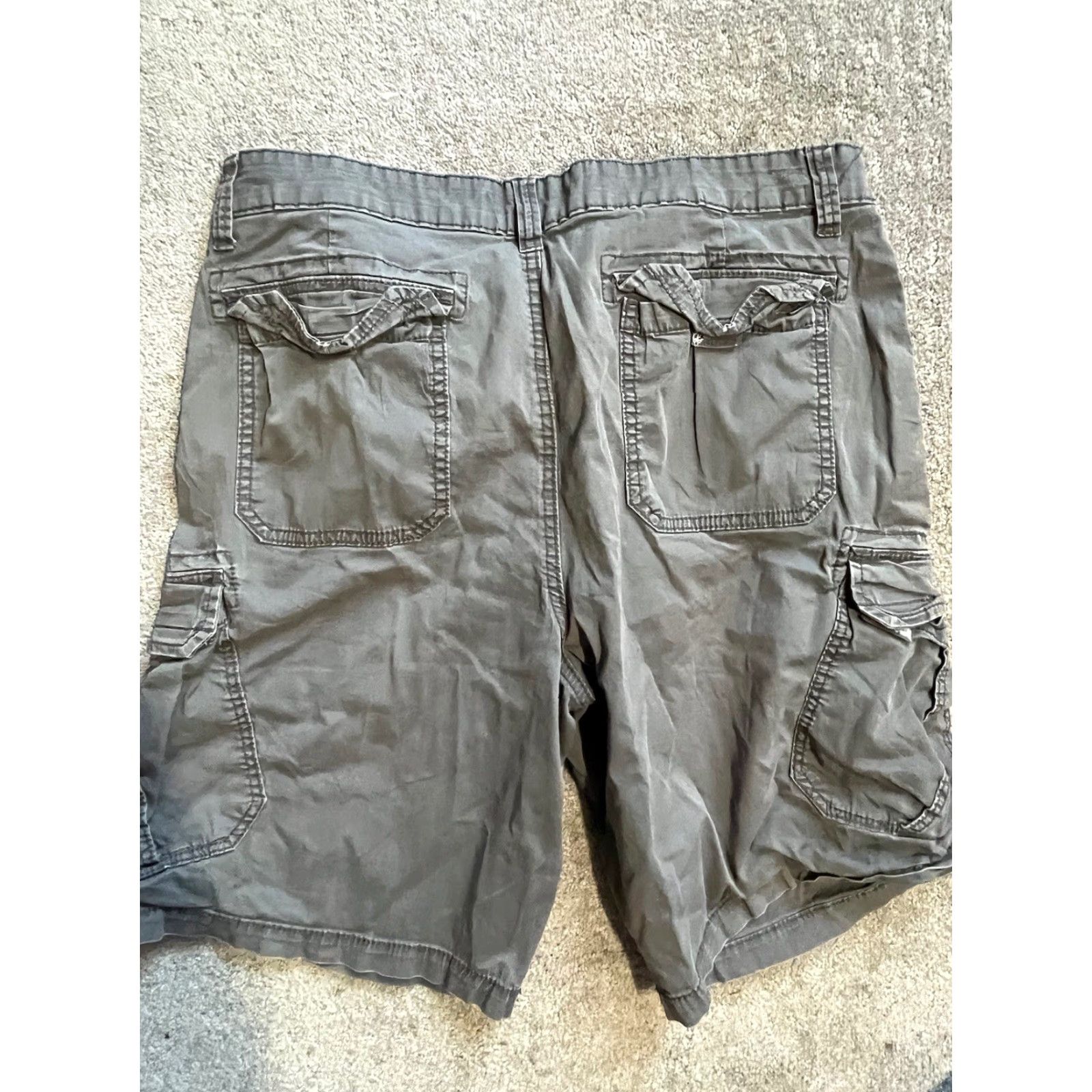 Vintage VINTAGE UNIONBAY Cargo Shorts Men 38 Gray Flat Front Casual Stretch 90s Size US 38 / EU 54 - 2 Thumbnail