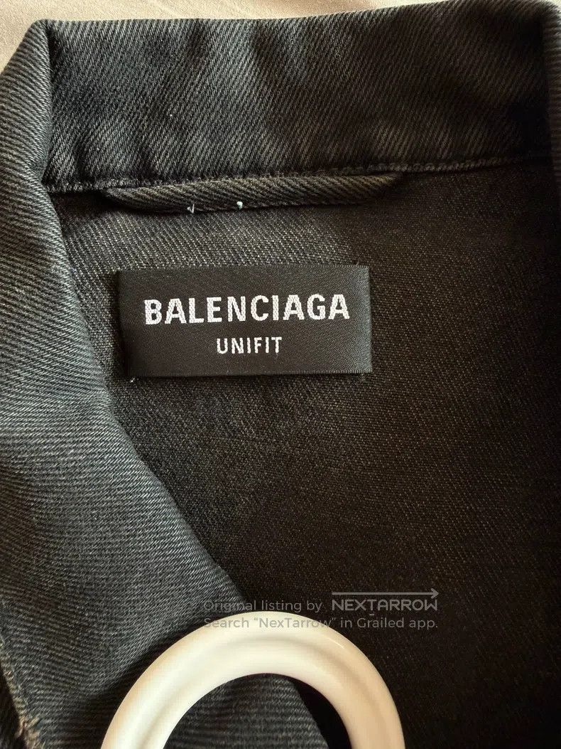 Balenciaga Balenciaga Double B Graffiti Glow in the Dark Denim Jacket Size US S / EU 44-46 / 1 - 3 Thumbnail