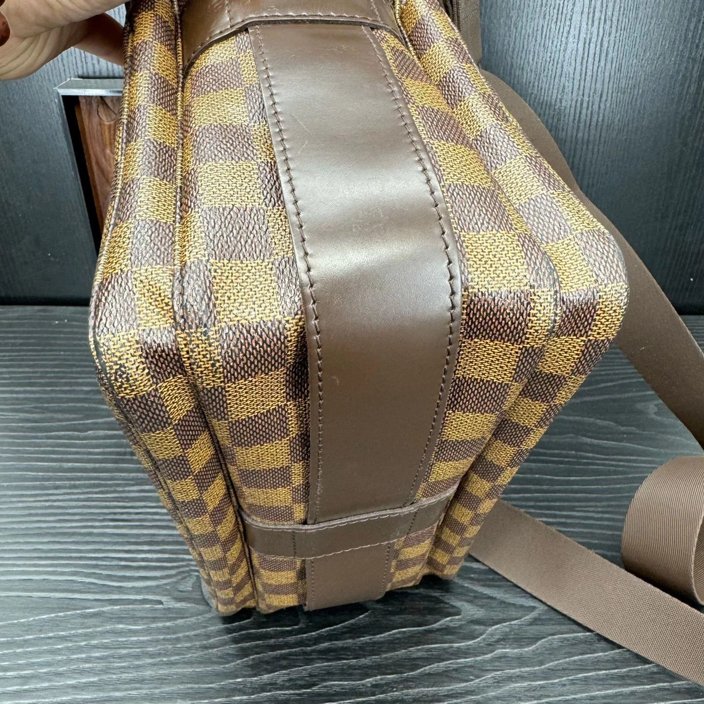 Louis Vuitton LV Brown Damier Tofu Messenger Bag 28x24cm Size ONE SIZE - 3 Thumbnail