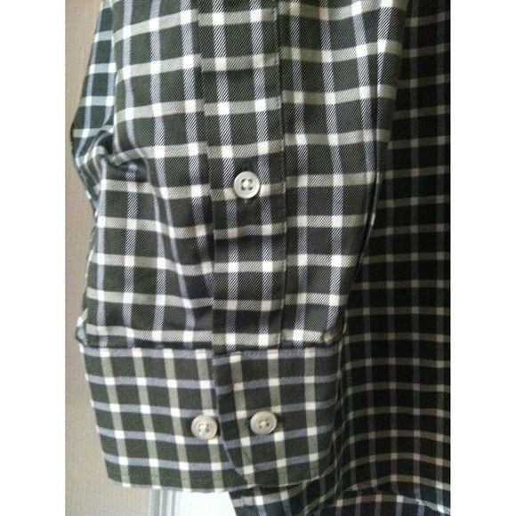 Jos. A. Bank JOS.A.BANK MENS GREEN 100%COTTON PLAID CASUAL SHIRT SIZE: L Size US L / EU 52-54 / 3 - 5 Thumbnail