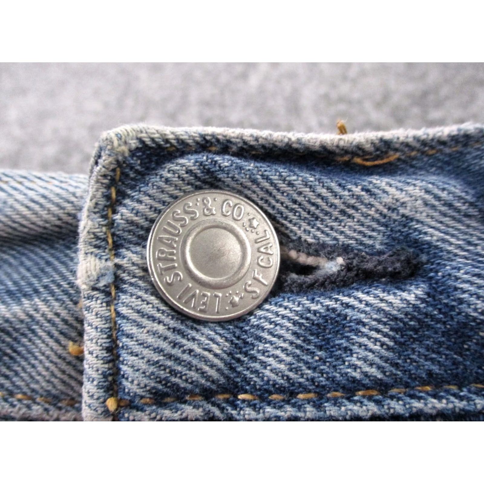 Levi's Levi's 501 Jeans Womens 27 Skinny Regular Blue Denim High Rise Distressed Color: Blue 501 Series Womens Jeans Size 30" / US 8 / IT 44 - 7 Thumbnail