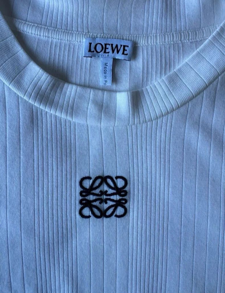 Loewe LOEWE Short round neck short sleeve T-shirt Size S / US 4 / IT 40 - 4 Thumbnail