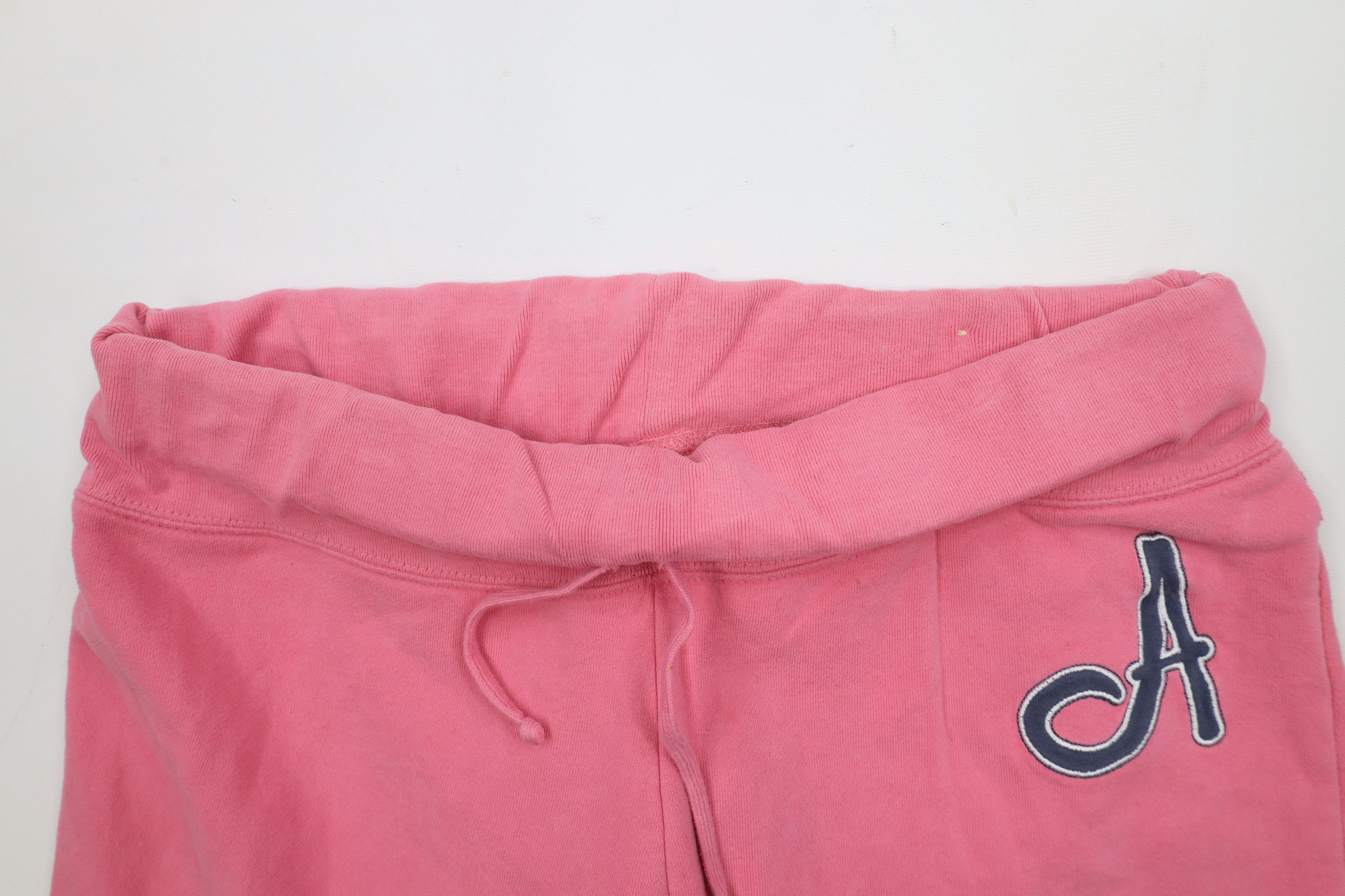 Aeropostale × Vintage Vintage 90s Y2K Aeropostale Wide Leg Sweatpants Pink Size 32" / US 10 / IT 46 - 8 Thumbnail