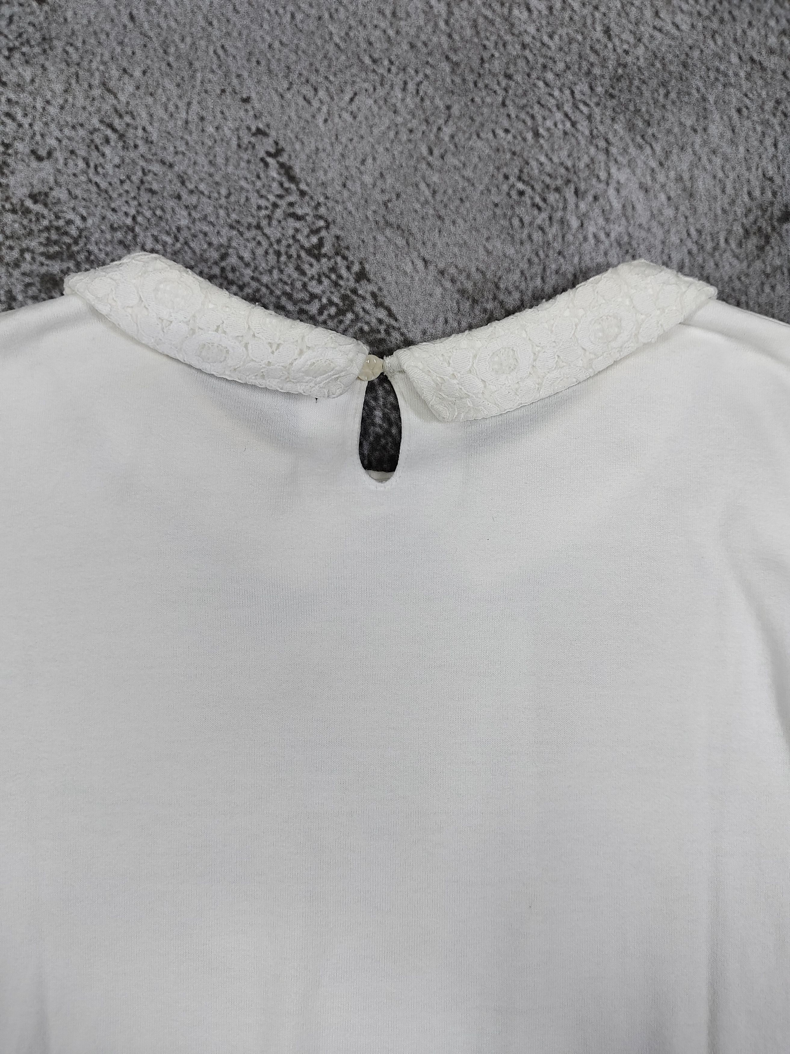 Angel Blue 2000s Pom Ponette🇯🇵 Bonjour Script Peter Pan Lace Collar Size M / US 6-8 / IT 42-44 - 7 Thumbnail